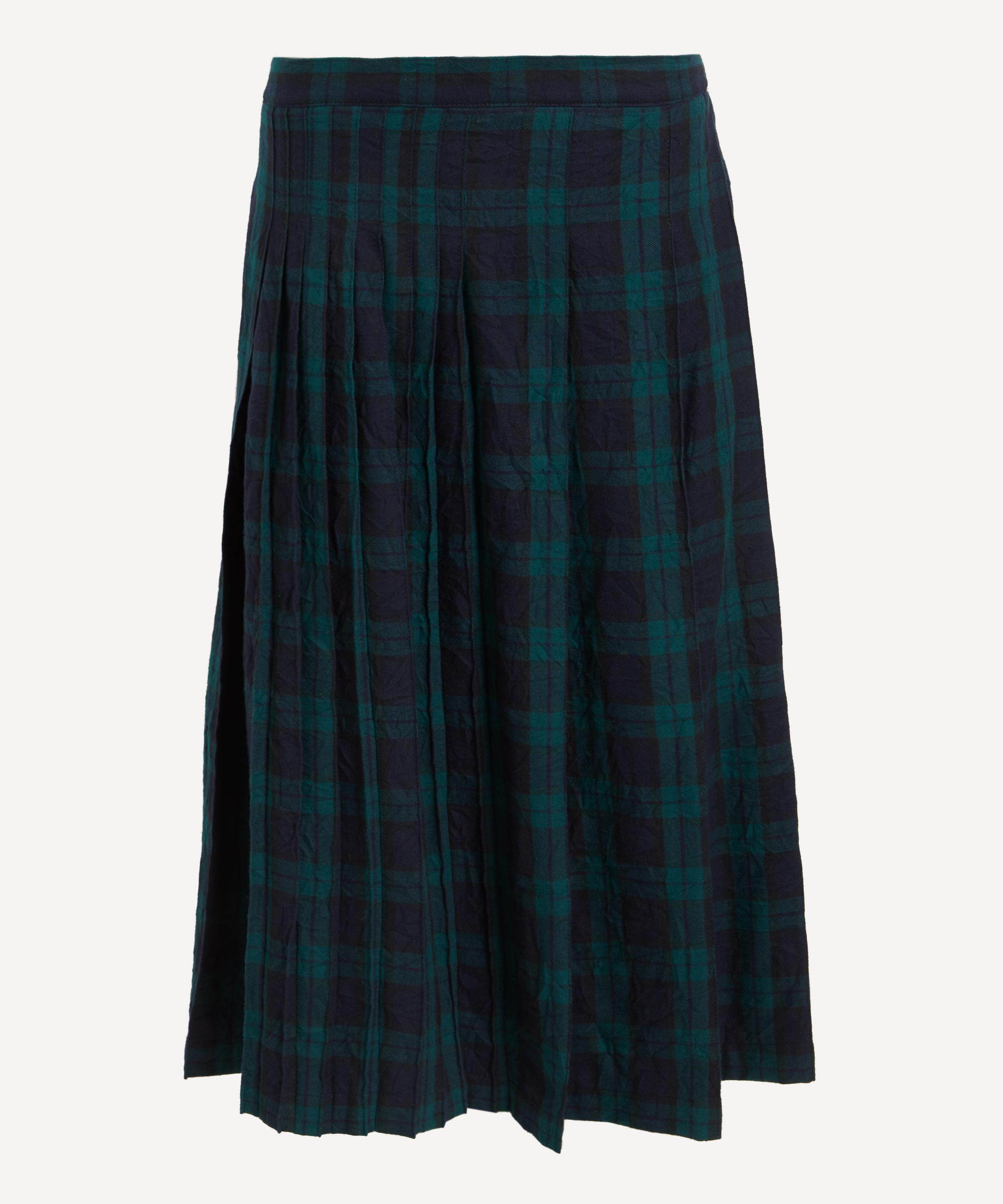 Ymc You Must Create Ymc Women's Rosetta Pleated Plaid Midi Skirt