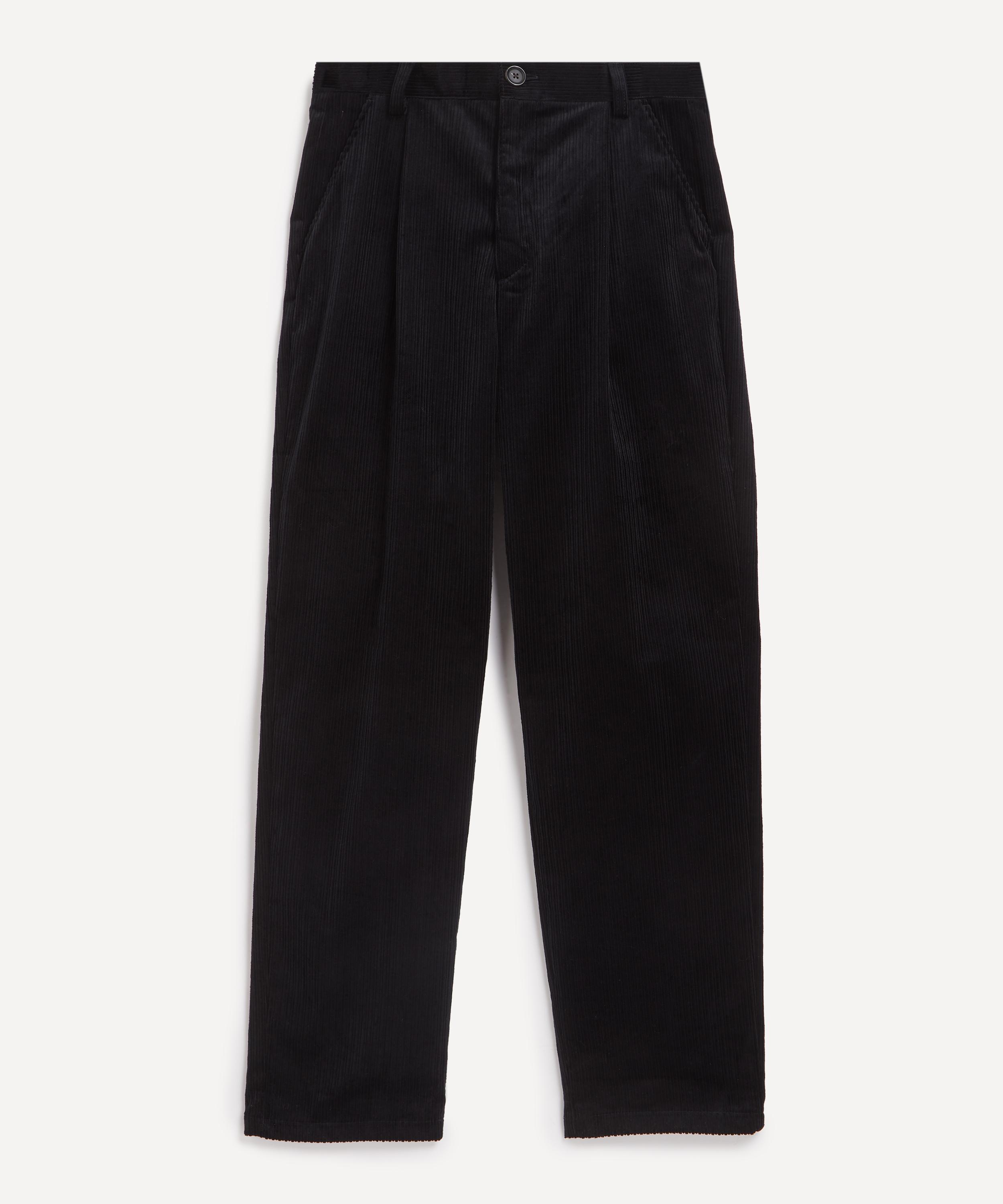 OLIVER SPENCER OLIVER SPENCER MENS MORTON PLATED CORD TROUSERS 