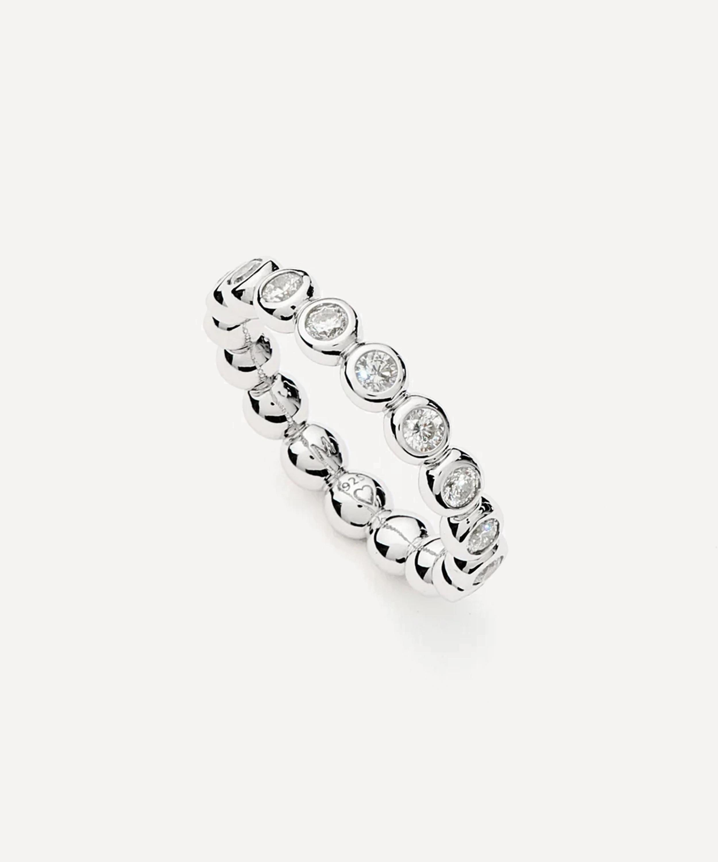Missoma Sterling Silver Tennis Eternity Stacking Ring