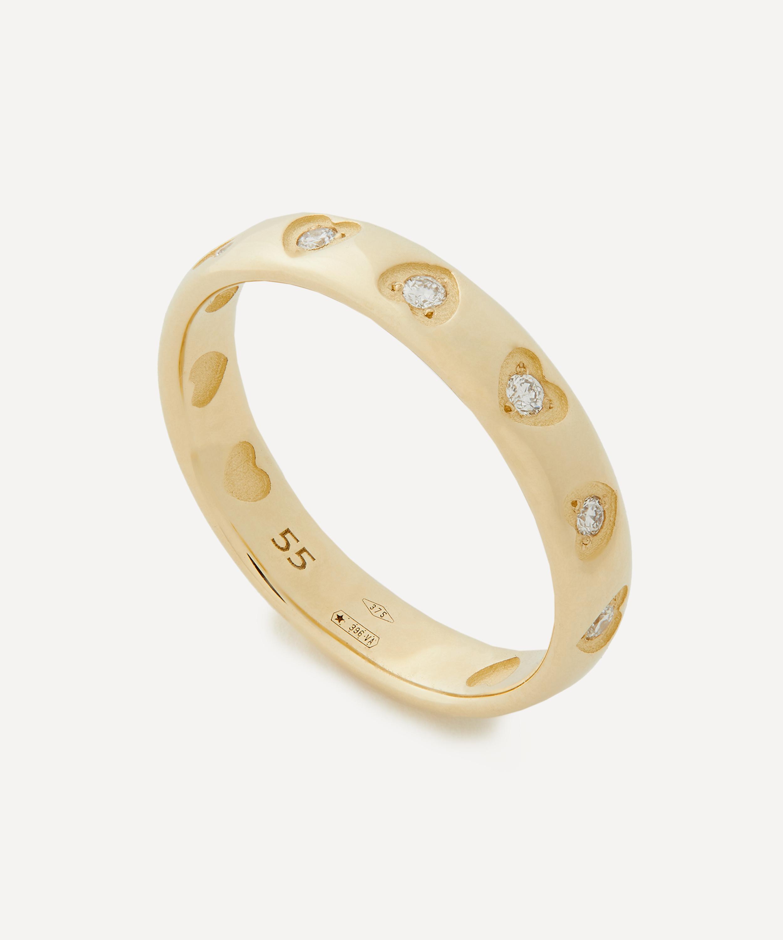 Liberty 9ct Gold Spring Love Diamond Ring