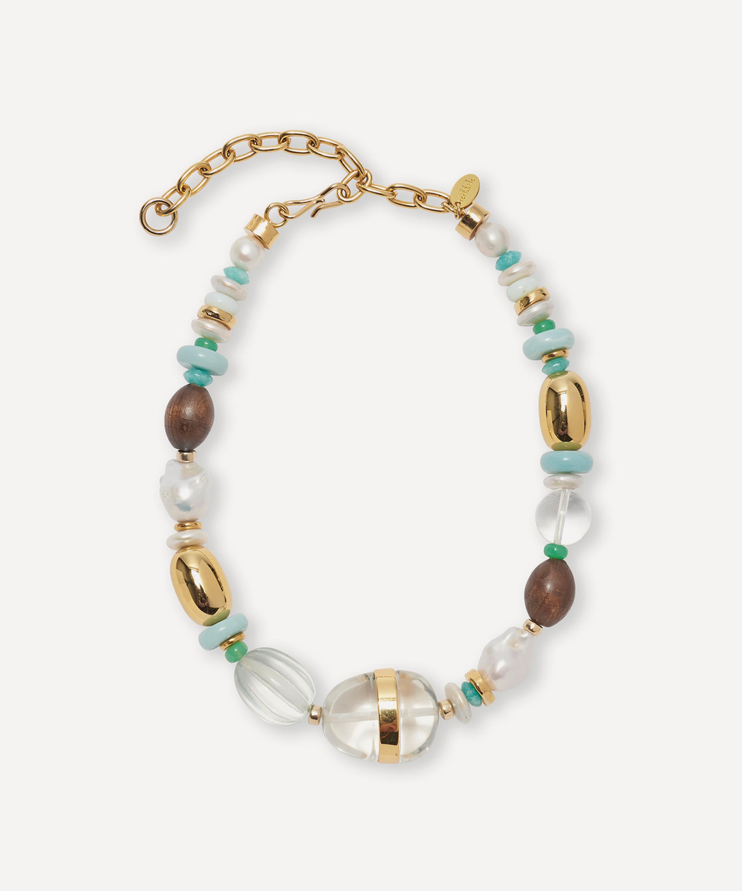 Lizzie Fortunato Gold-plated Kona Collar Bead Necklace