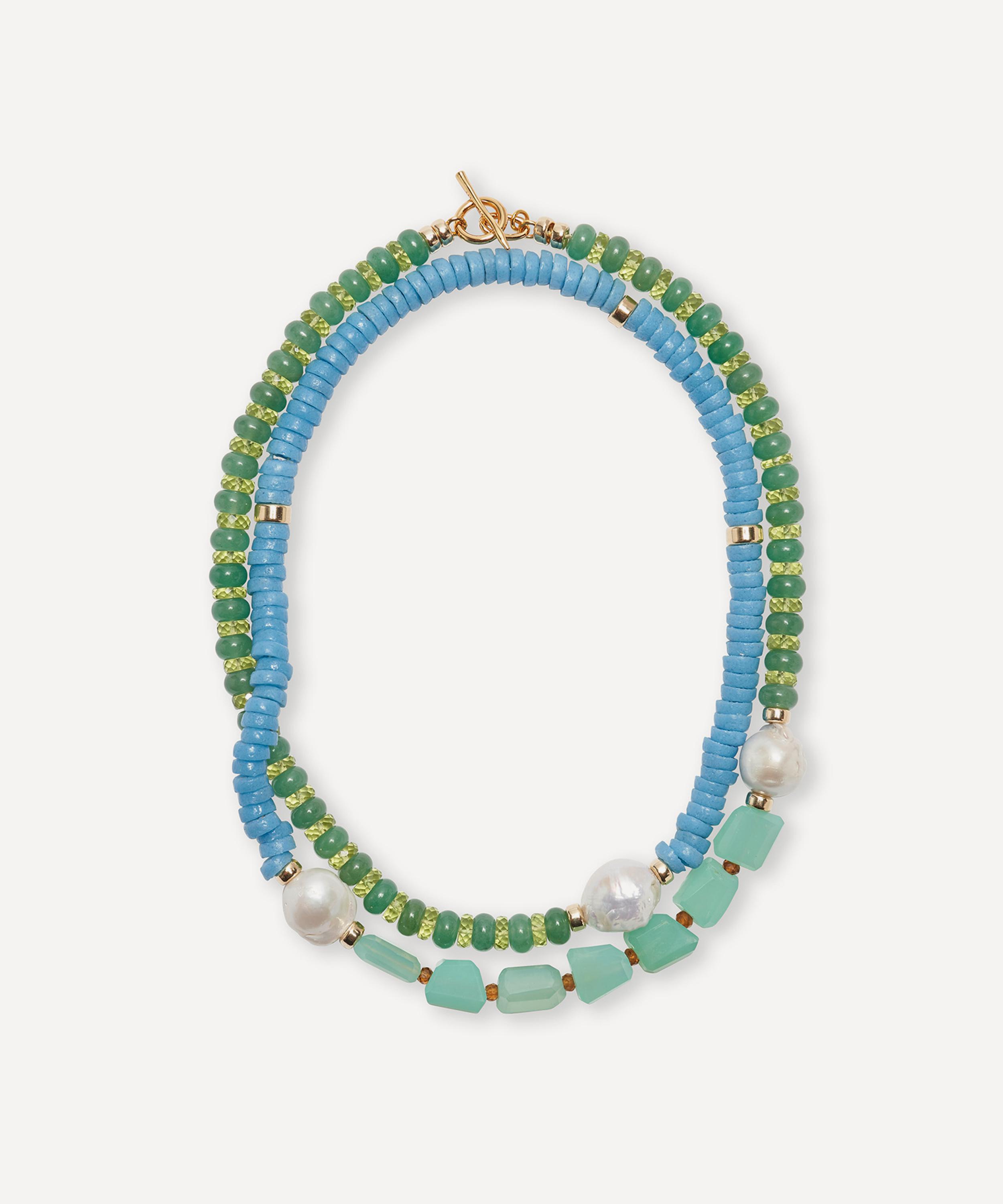 Shop Lizzie Fortunato Gold-plated Cabana Bead Necklace