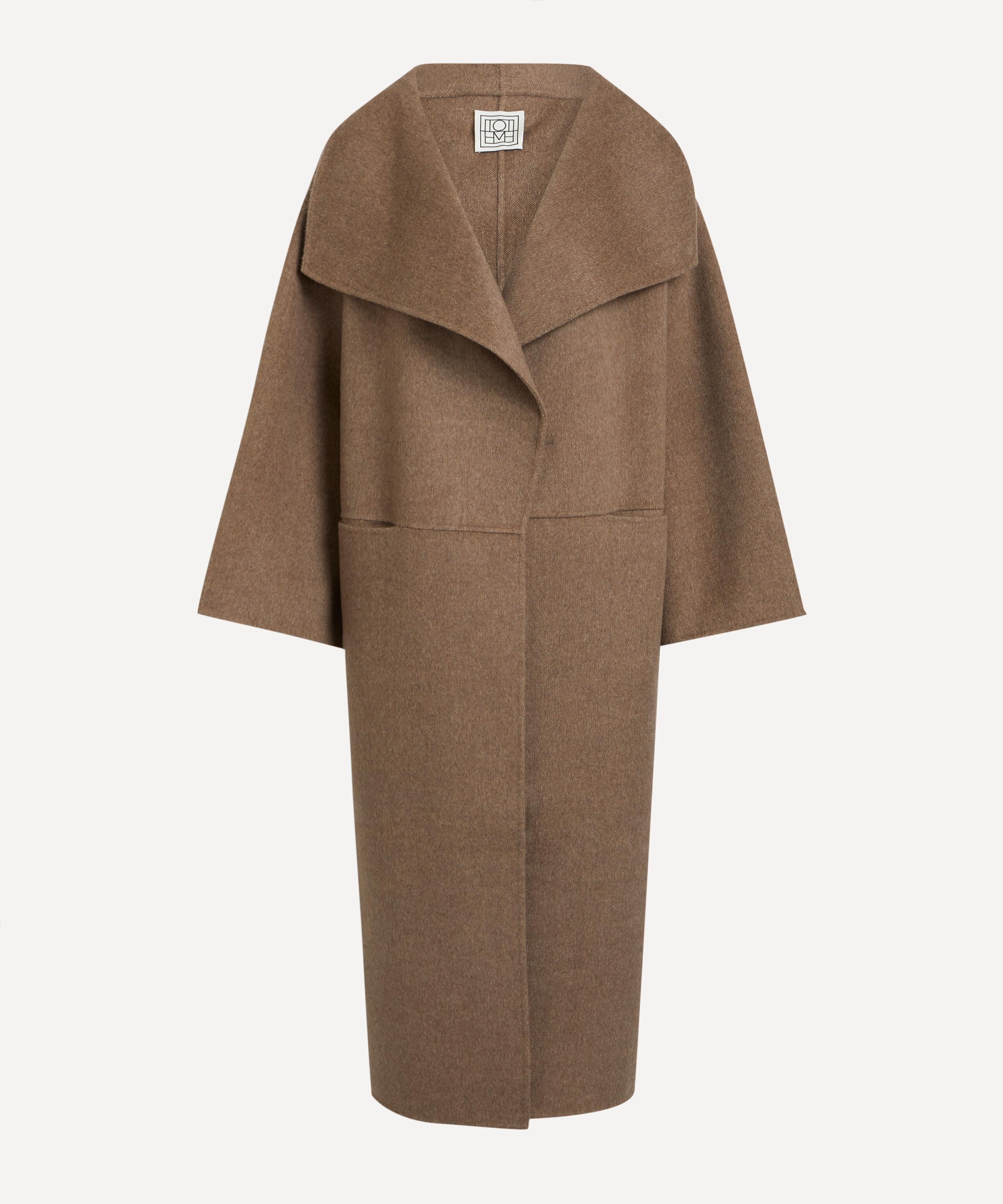 Toteme Women's Signature Wool Cashmere Coat Oak Melange