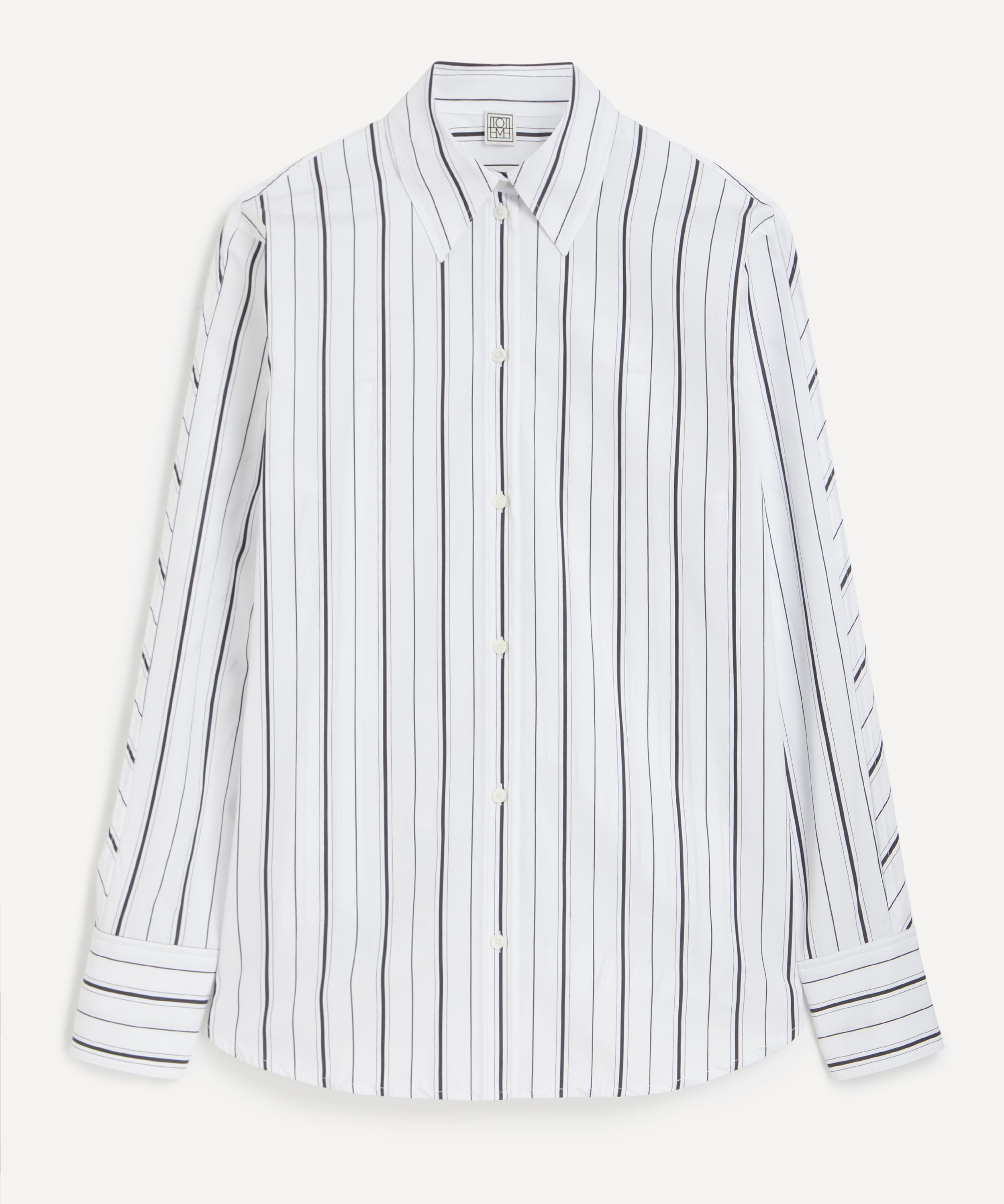 Totême Toteme Women's Kimono-sleeve Striped Shirt