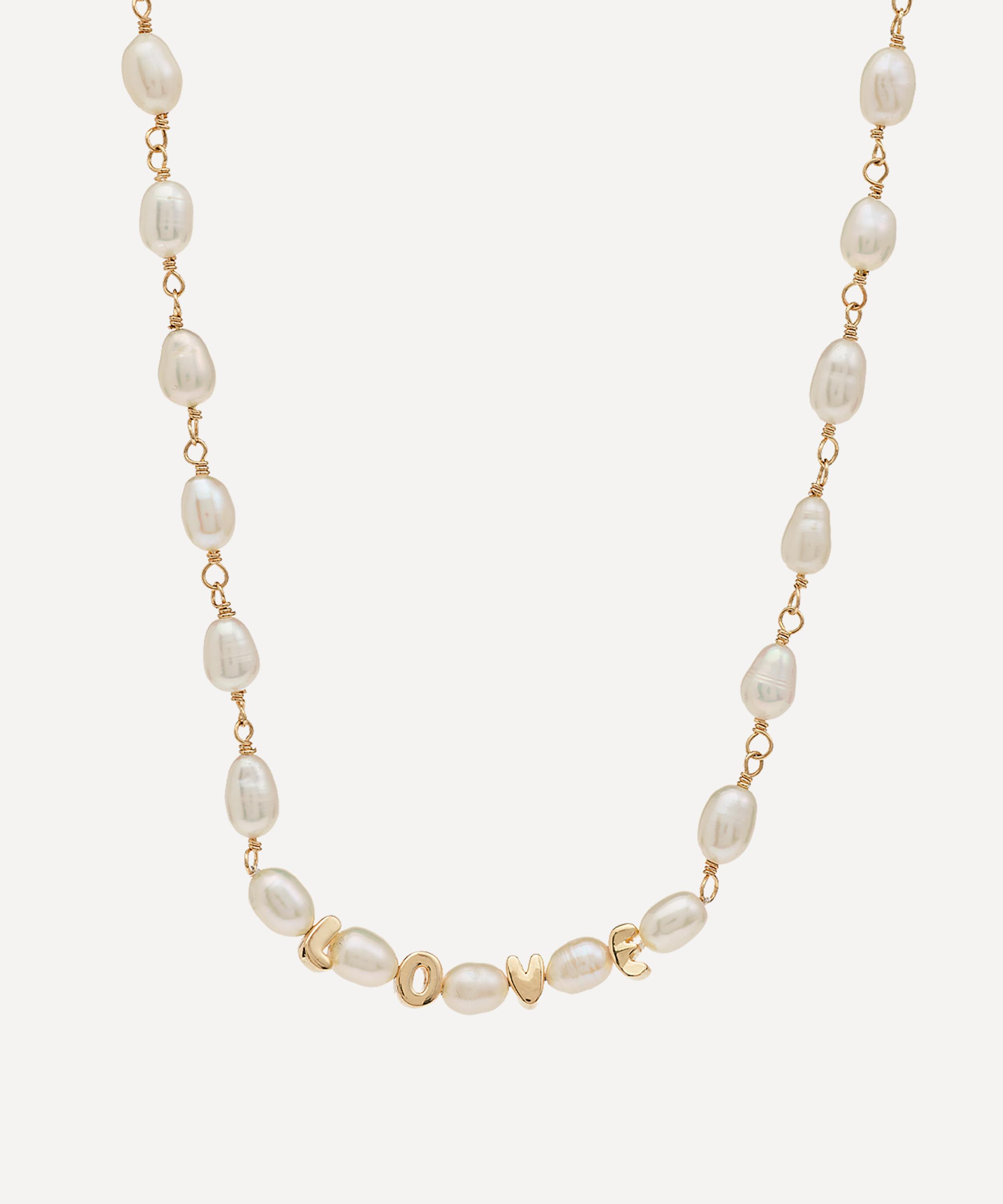 Anna + Nina X Liberty Gold-plated Twist A Classic Hoop Necklace