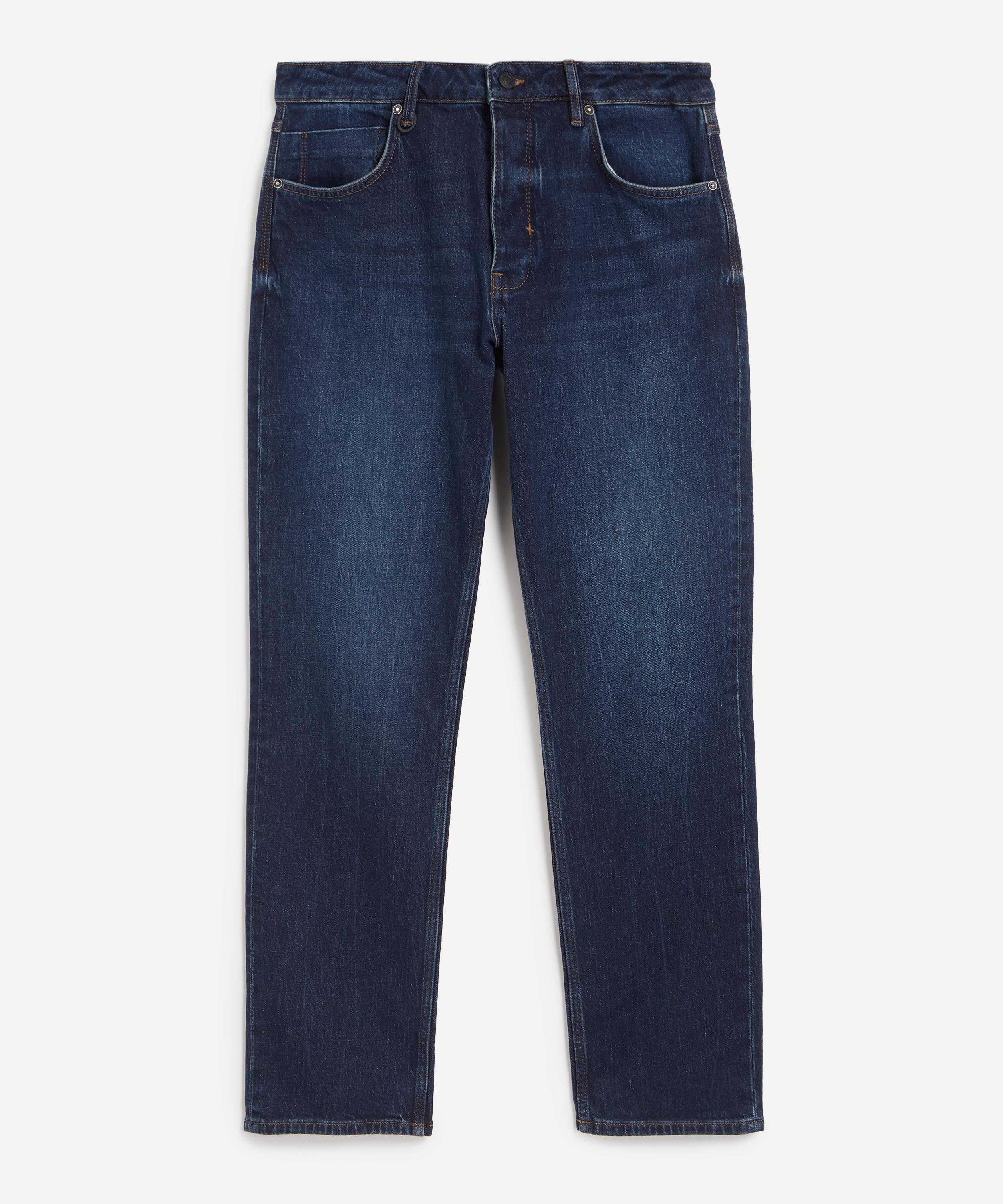 Neuw Mens Ray Straight Jeans In Hunter Mid Indigo