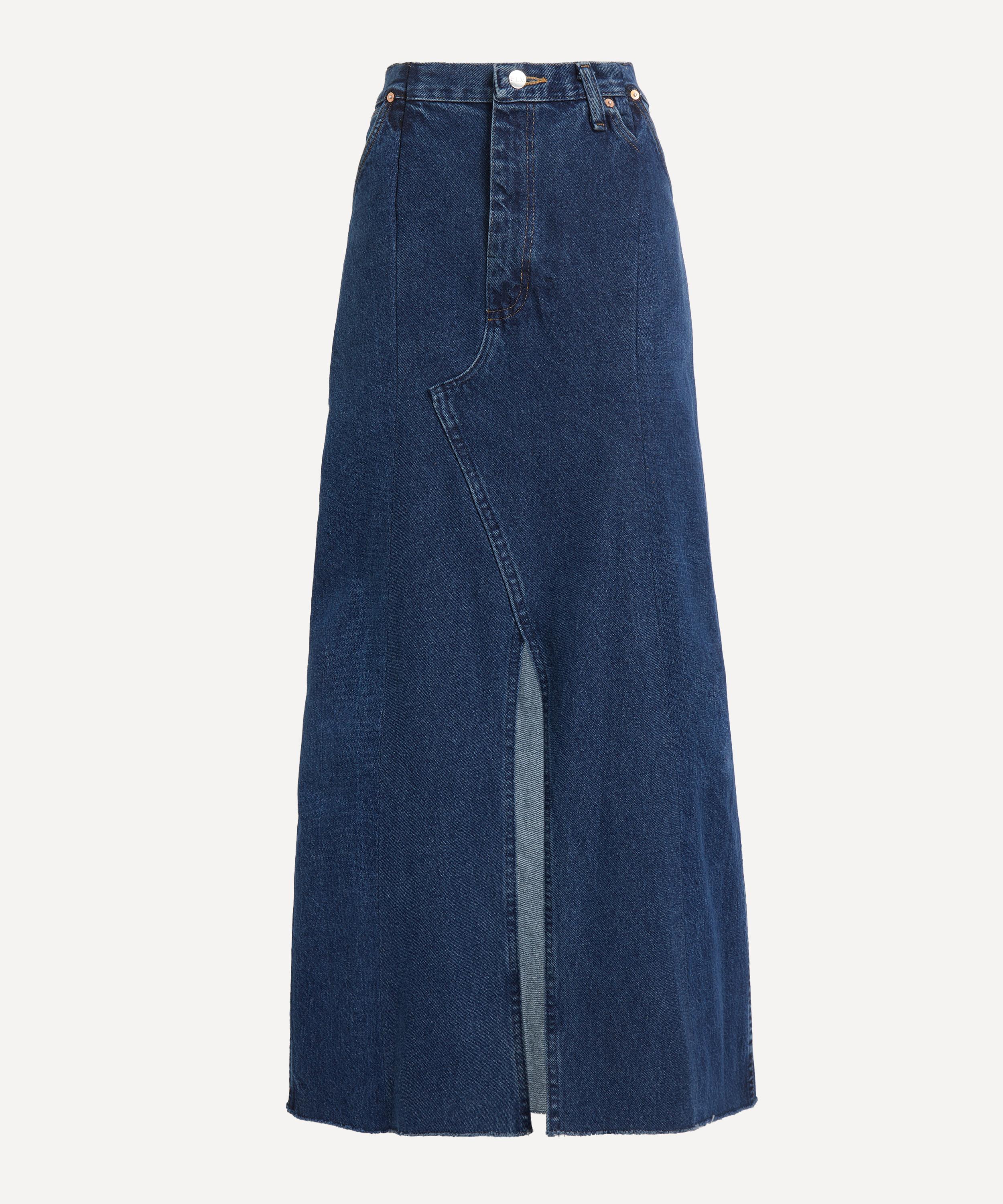 E.L.V DENIM E.L.V. DENIM WOMEN'S DENIM MAXI SKIRT 