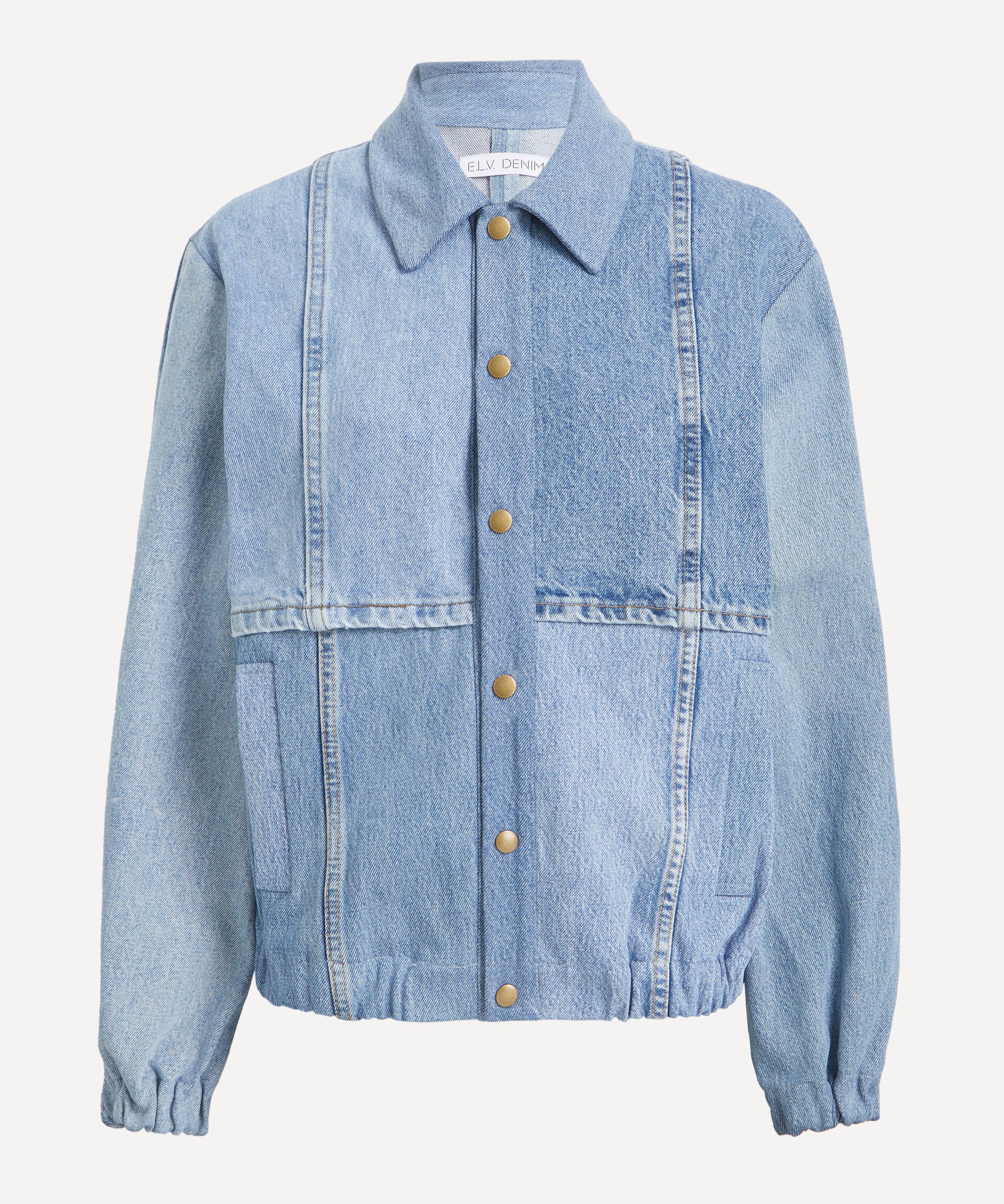 E.L.V DENIM E.L.V. DENIM WOMEN'S KARA DENIM BOMBER JACKET 