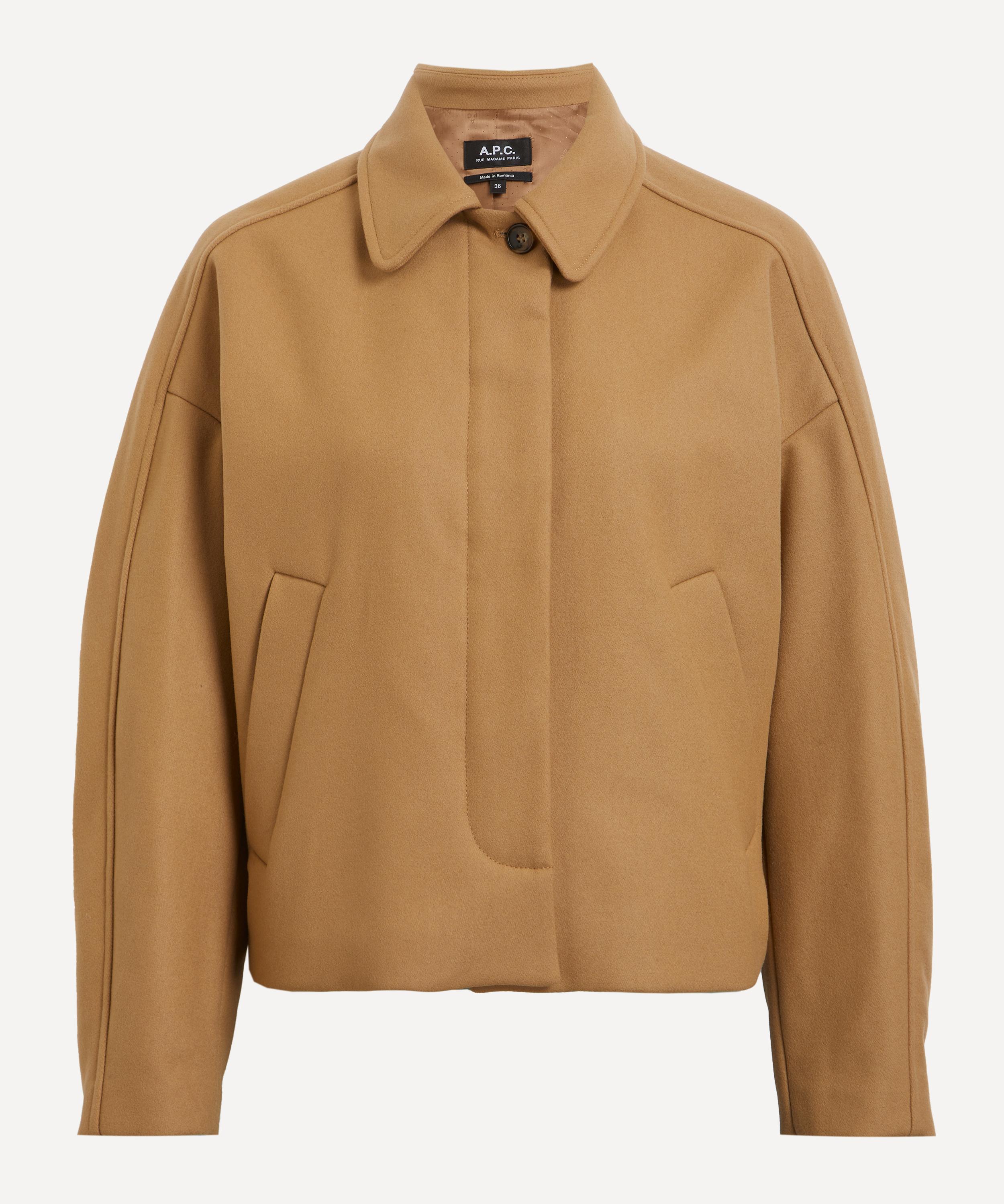 Apc A.p.c. Women's Becca Camel Wool-cashmere Jacket