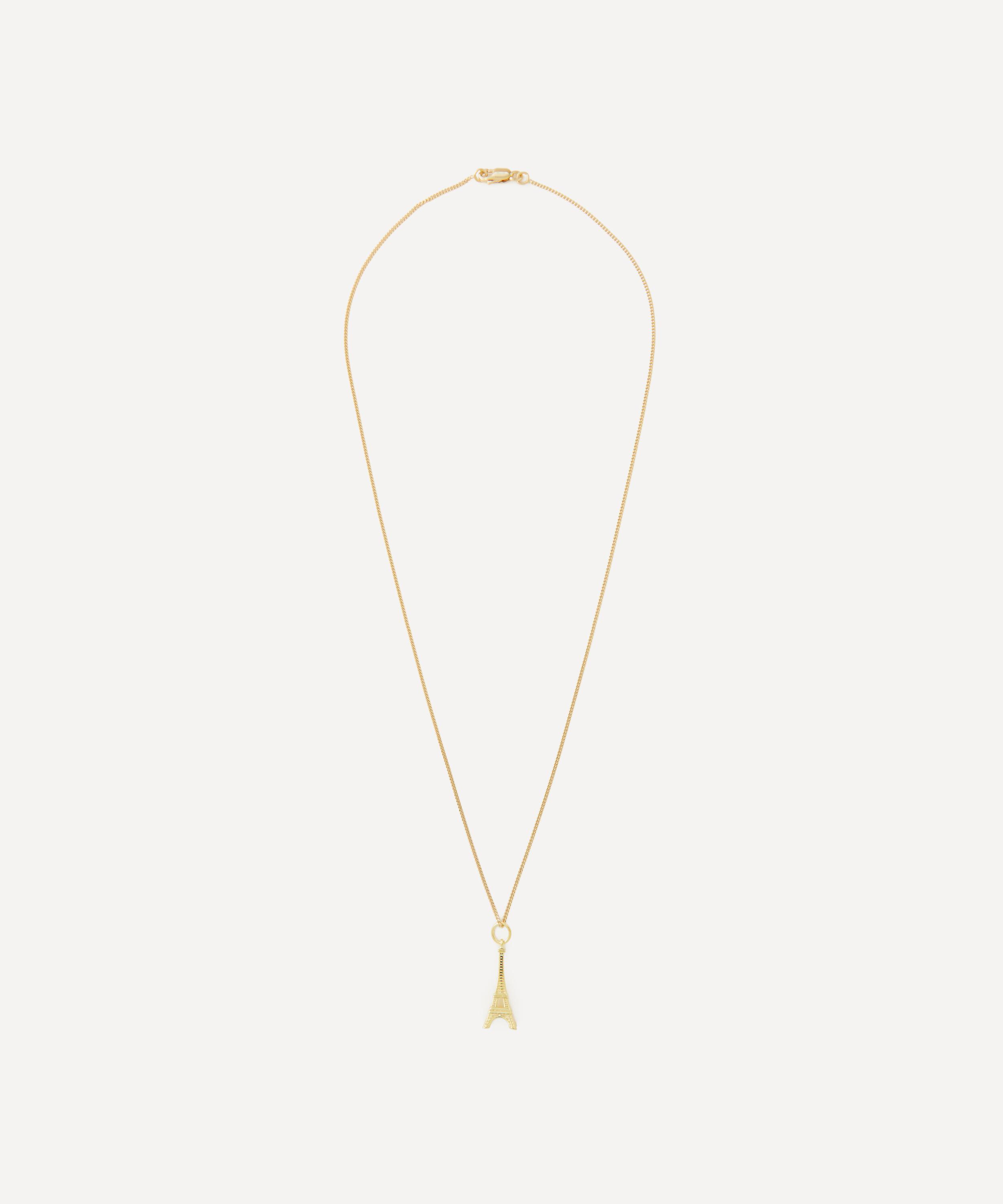 Anna + Nina Gold-plated La Tour Eiffel Charm Necklace