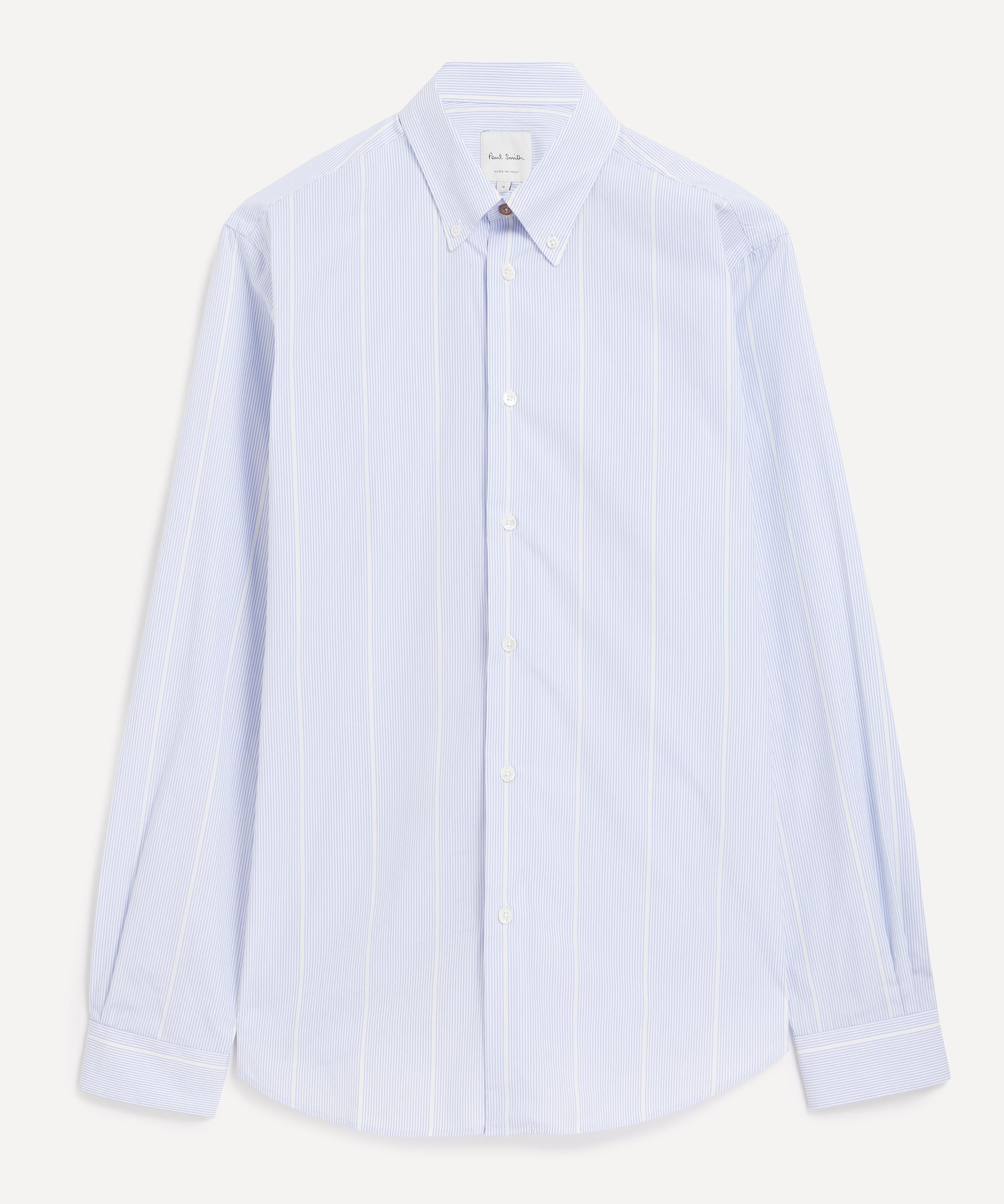 PAUL SMITH PAUL SMITH MENS STRIPED COTTON CASUAL-FIT SHIRT 