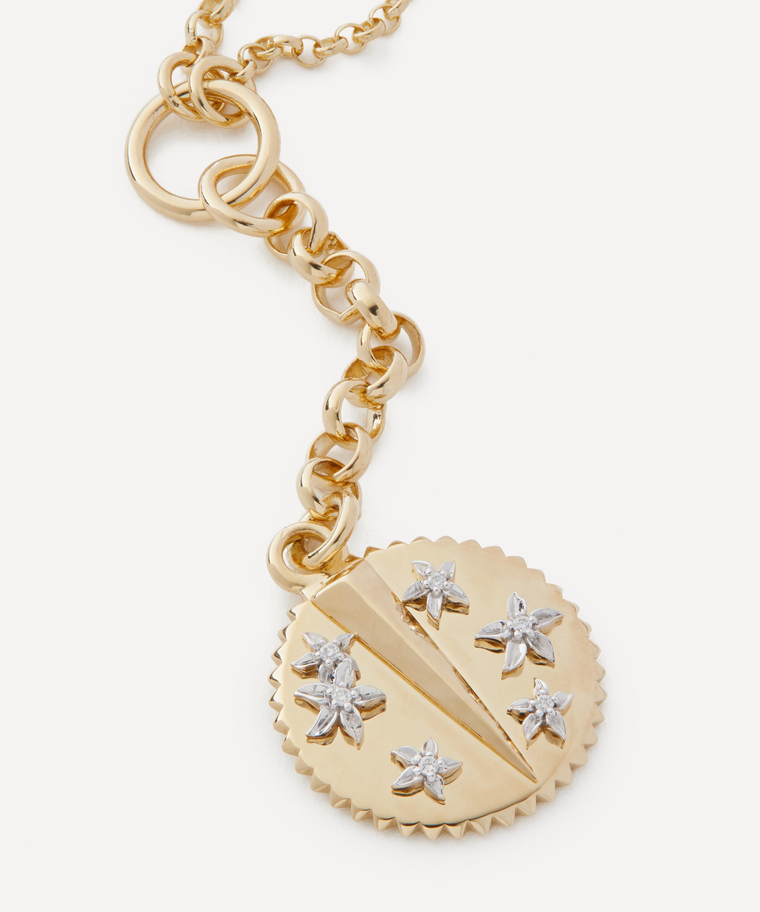 FOUNDRAE FOUNDRAE 18CT GOLD RESILIENCE PENDANT NECKLACE 
