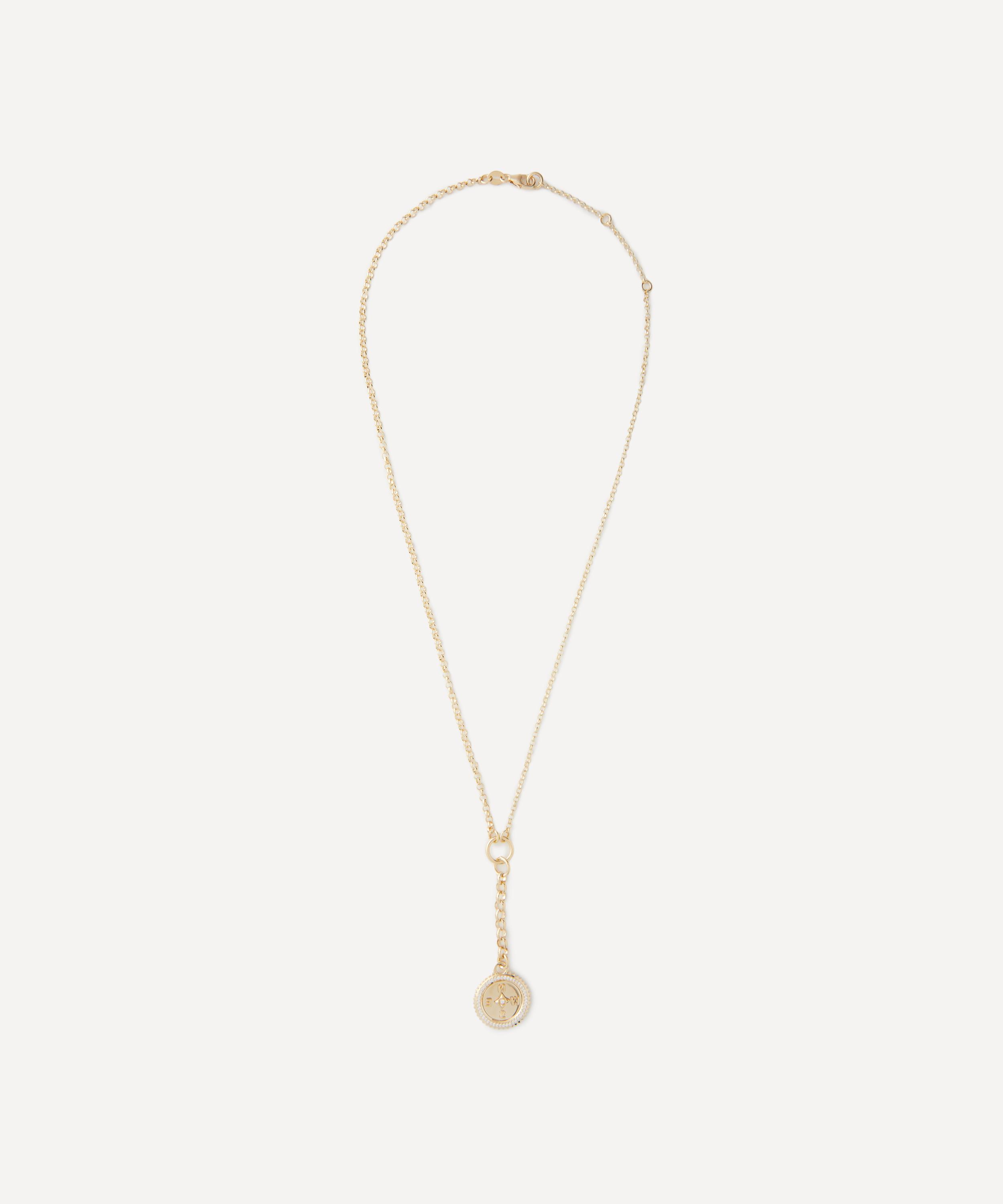 Shop Foundrae 18ct Gold Internal Compass Pendant Necklace