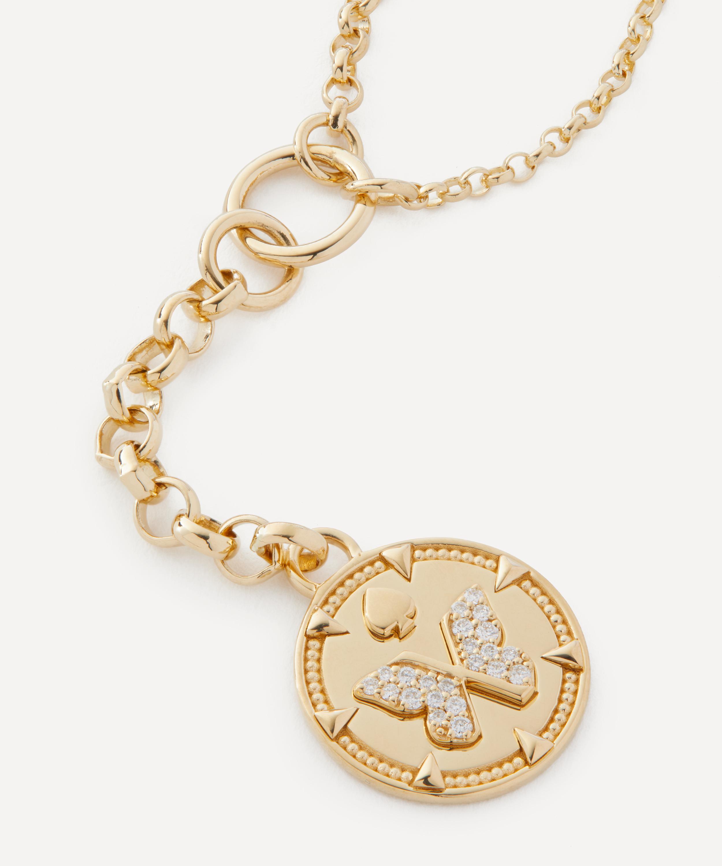 FOUNDRAE FOUNDRAE 18CT GOLD REVERIE SMALL PENDANT NECKLACE 