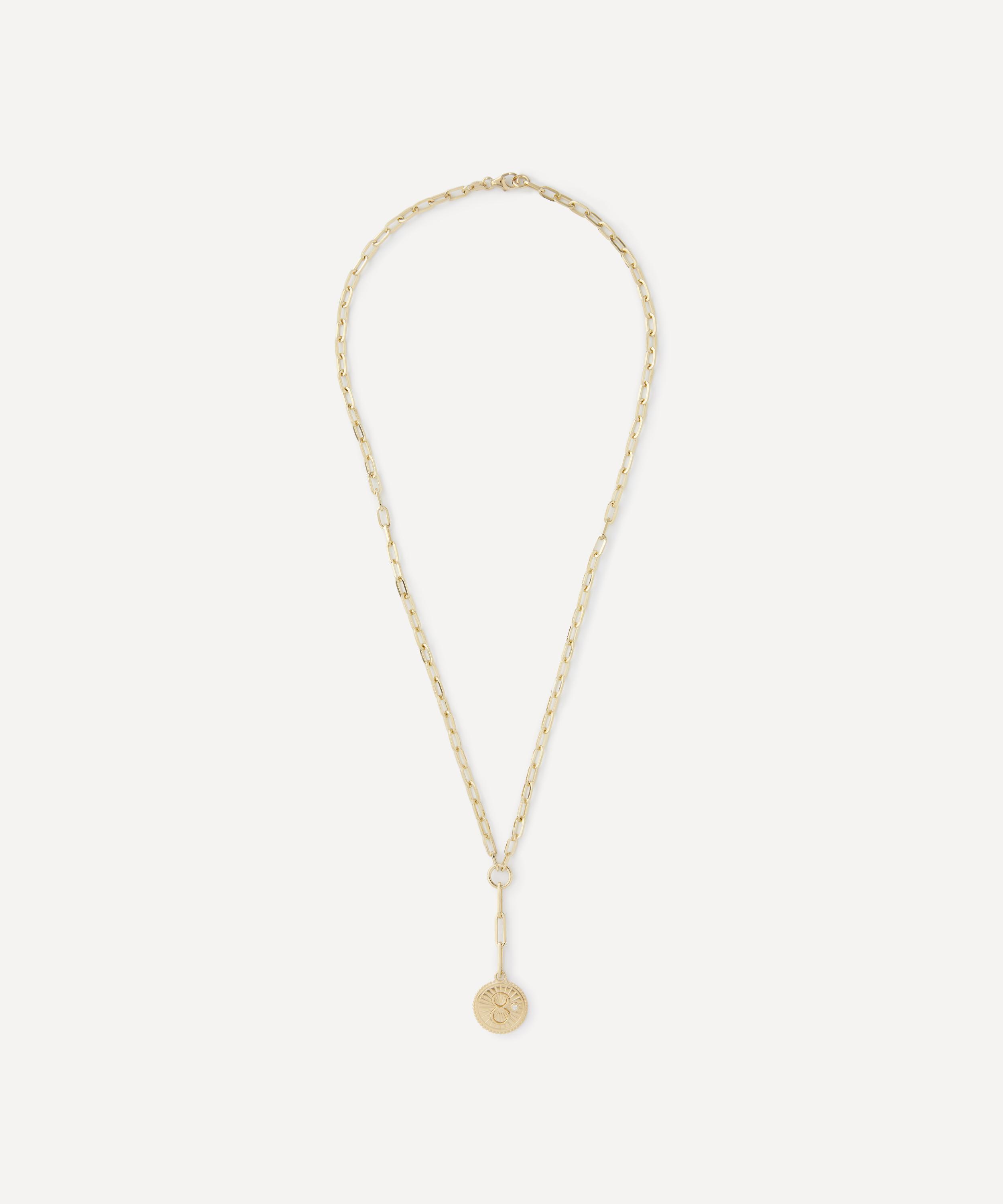 Shop Foundrae 18ct Gold Karma Pendant Necklace