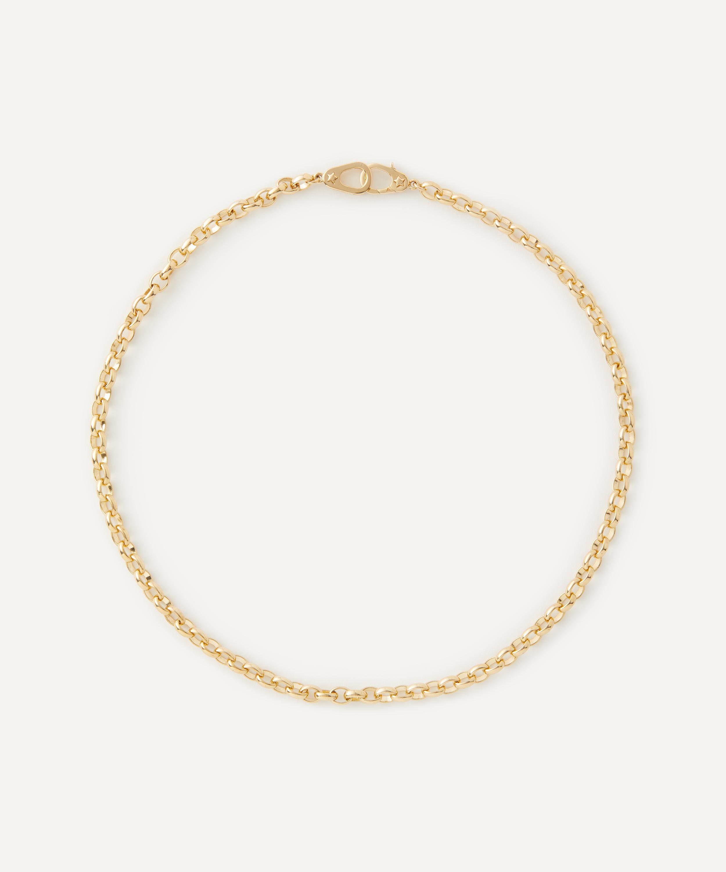 FOUNDRAE FOUNDRAE 18CT GOLD SISTER HOOK HEAVY BELCHER CHAIN CHOKER NECKLACE 