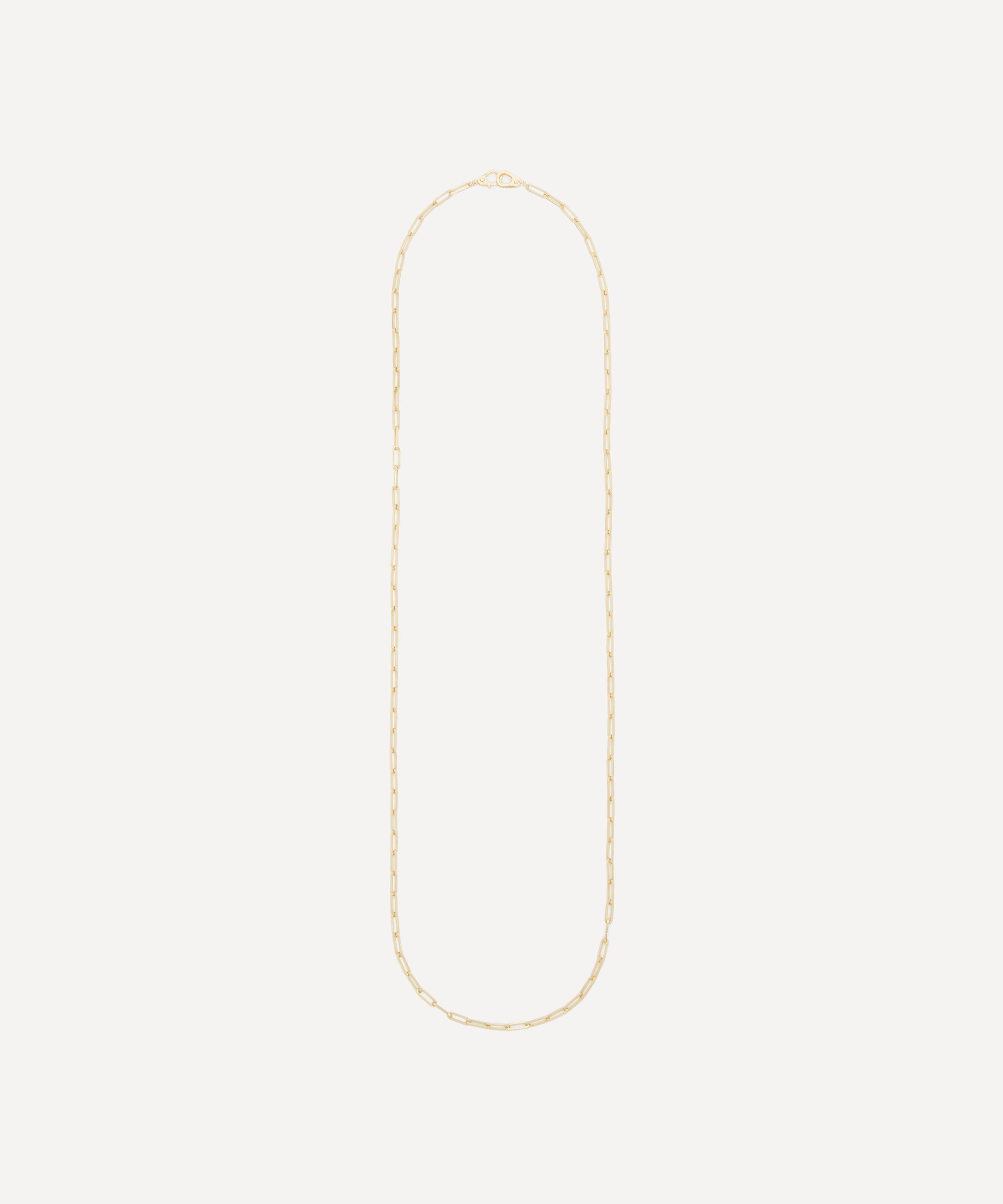 FOUNDRAE FOUNDRAE 18CT GOLD SISTER HOOK CLASSIC FOB CLIP CHAIN NECKLACE 
