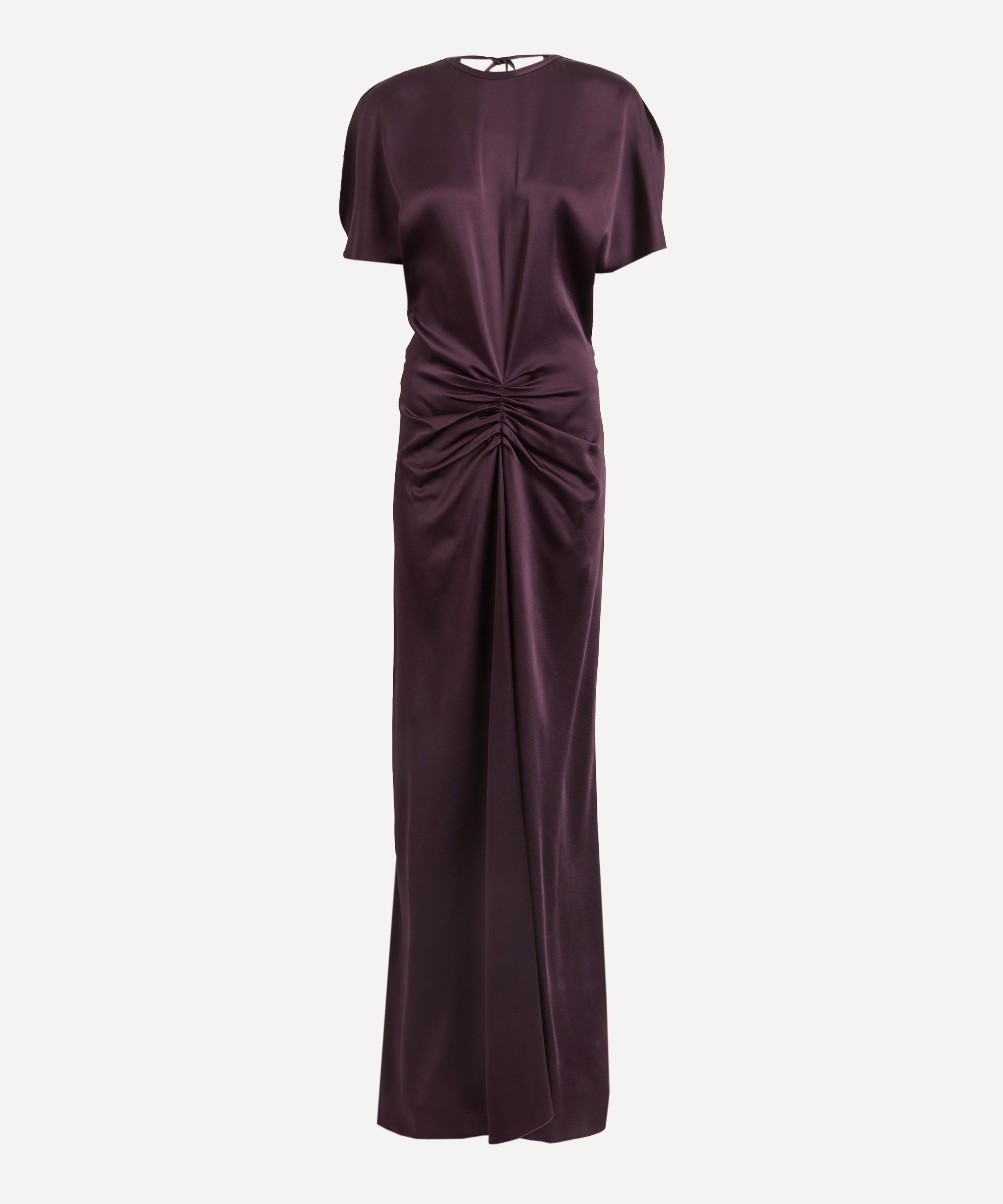 Victoria Beckham Women's Fig Gathered Waist Floor-length Dress