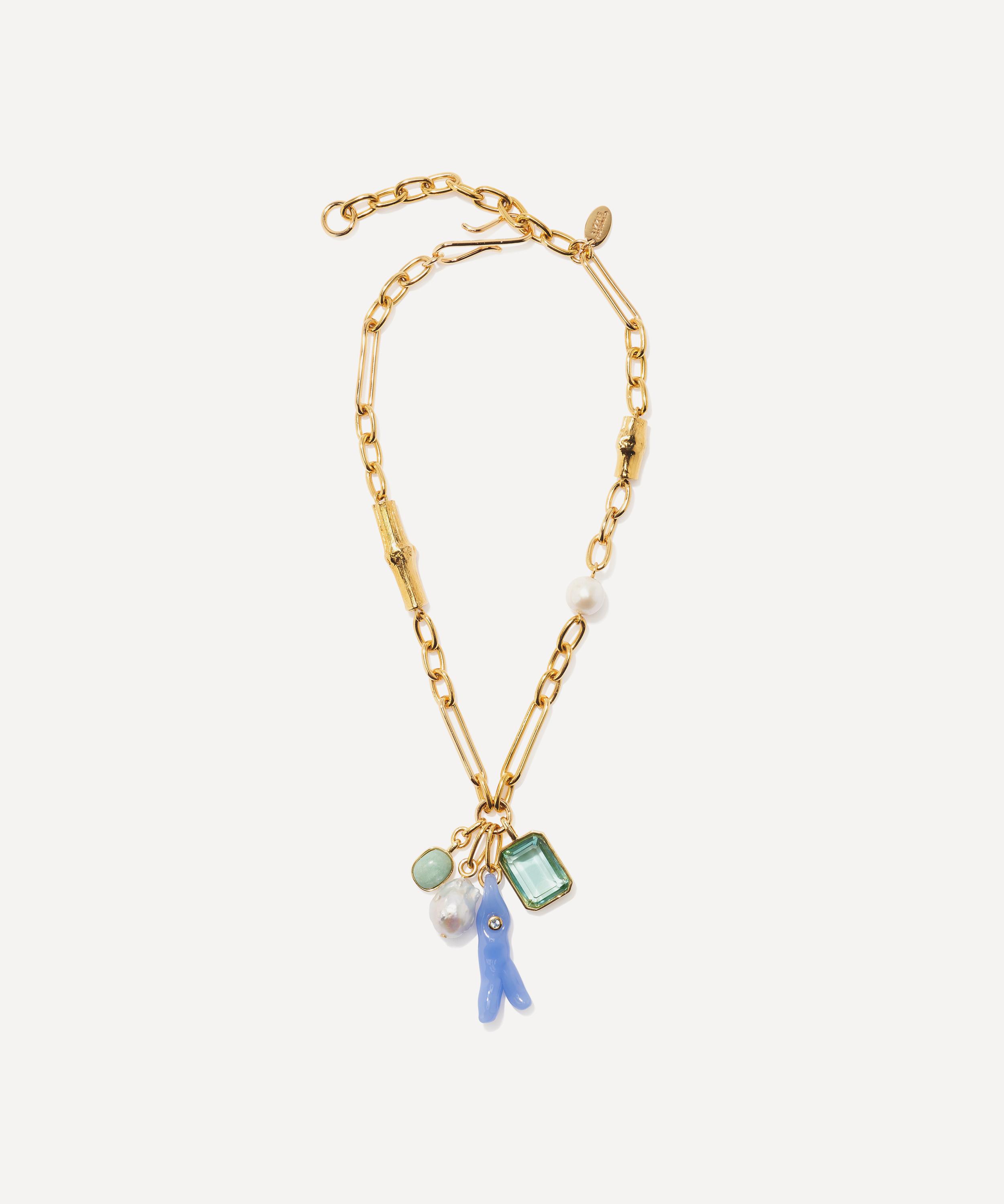 Shop Lizzie Fortunato Gold-plated Pacific Reef Chain Necklace