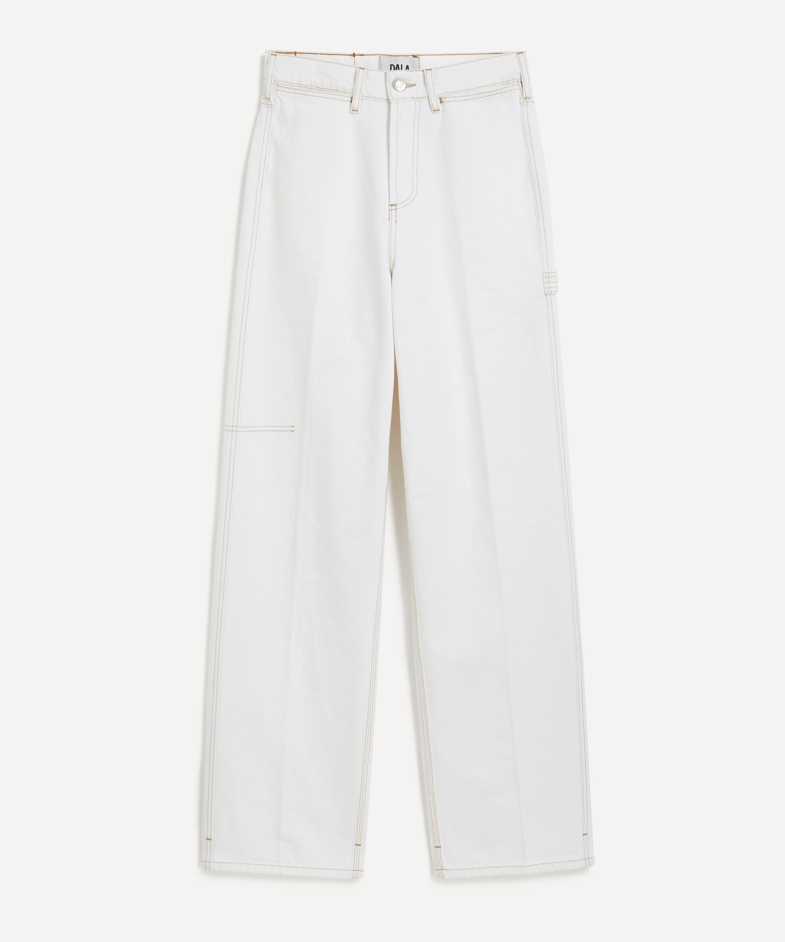 Dala Women's Starch Jeans In White Optico
