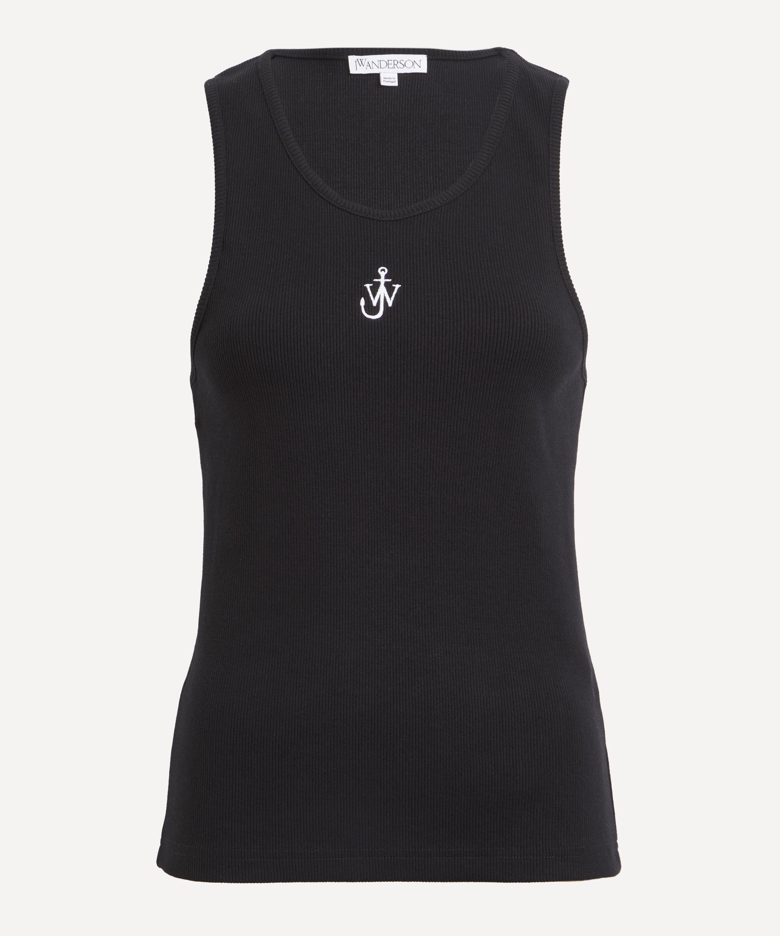 Shop Jw Anderson Women's Anchor Embroidered Tank Top