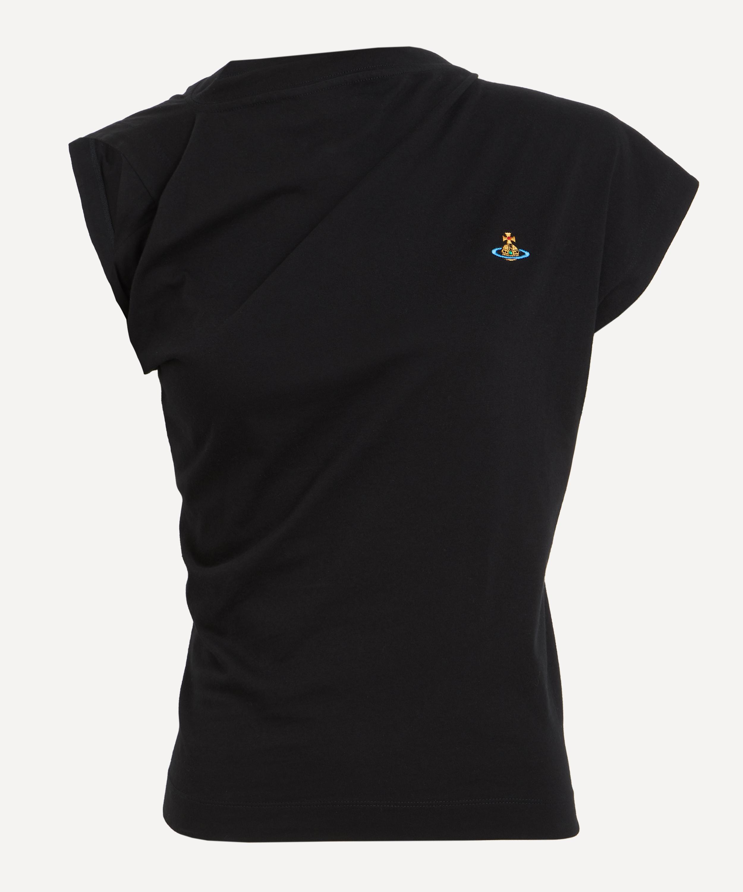 Vivienne Westwood Hebo Asymmetric Draped Jersey Top