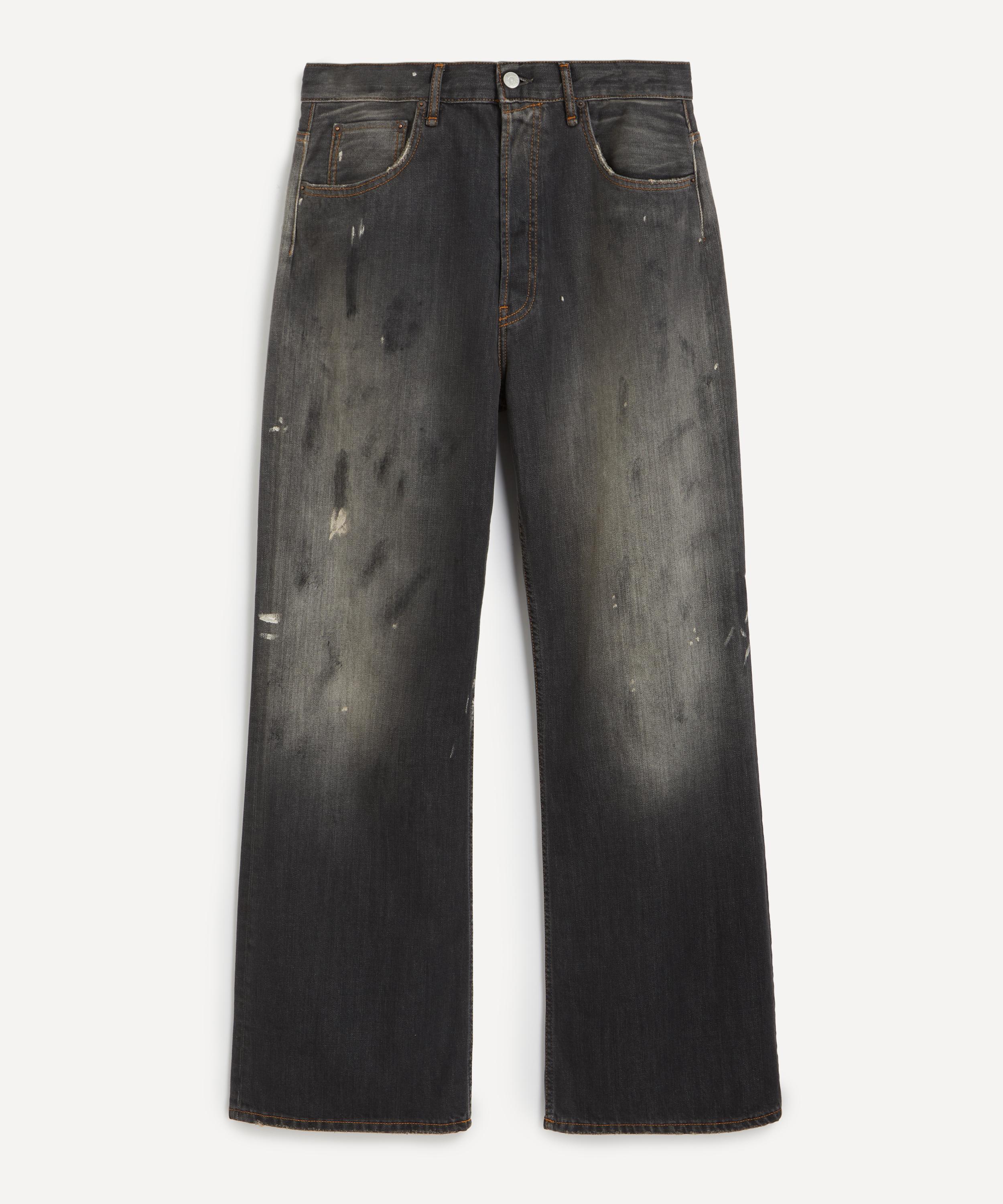 ACNE STUDIOS ACNE STUDIOS MENS BLACK TRAFALGAR LOOSE FIT 2021M JEANS 