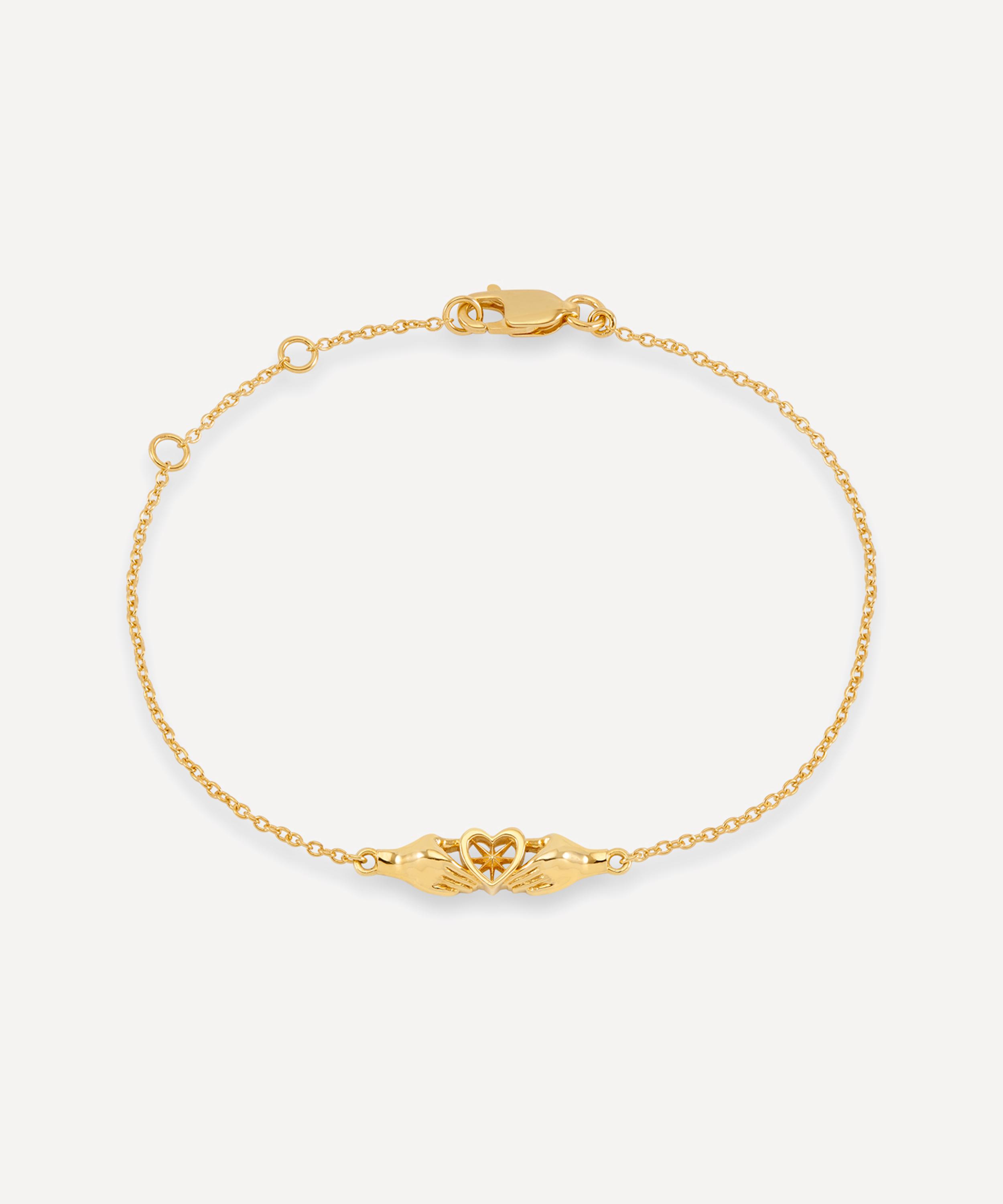 Rachel Jackson 22ct Gold-plated Love Story Bracelet