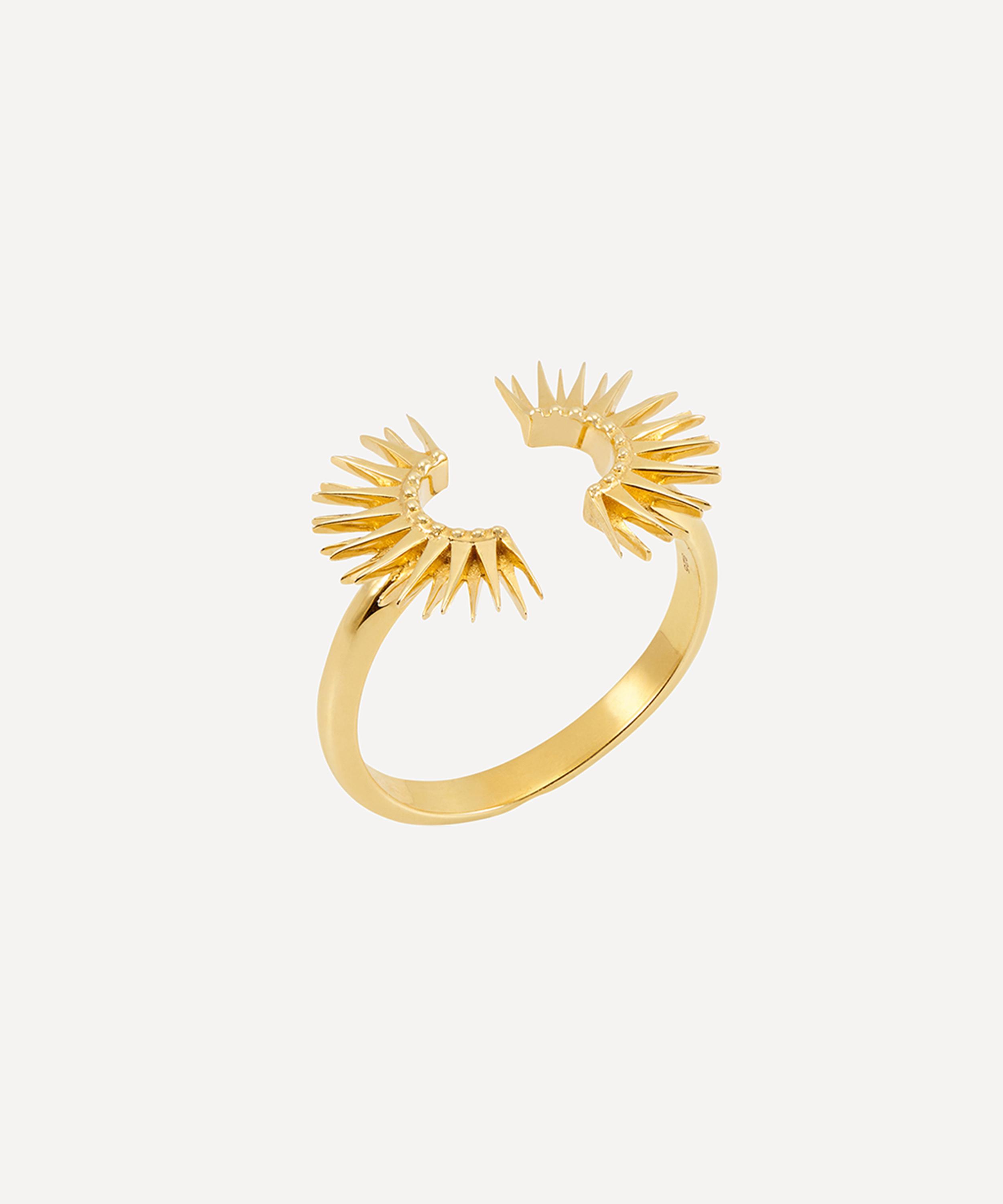 Rachel Jackson 22ct Gold-plated Electric Goddess Adjustable Ring