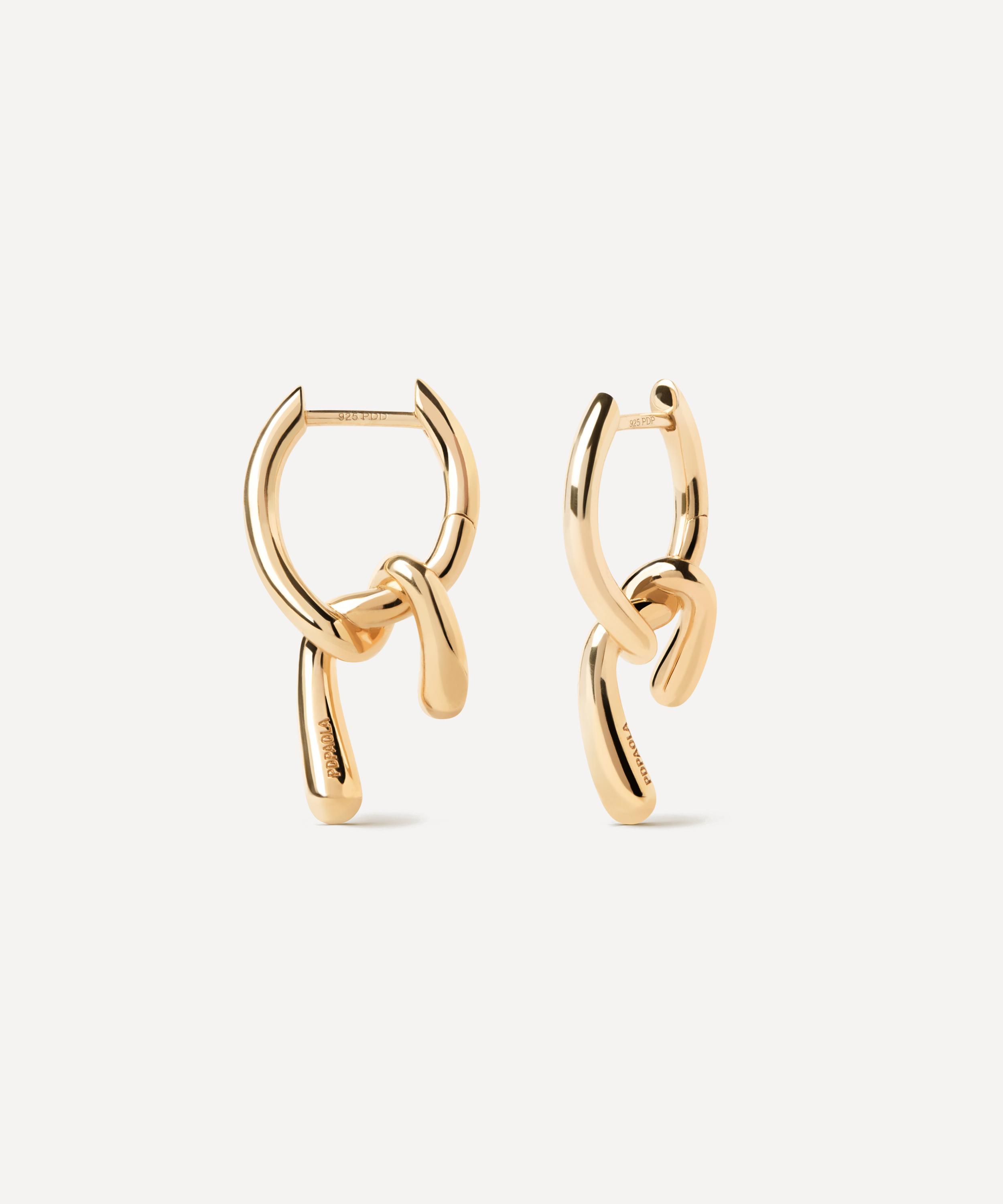 Pdpaola 18ct Gold-plated Mini Twist Hoop Earrings