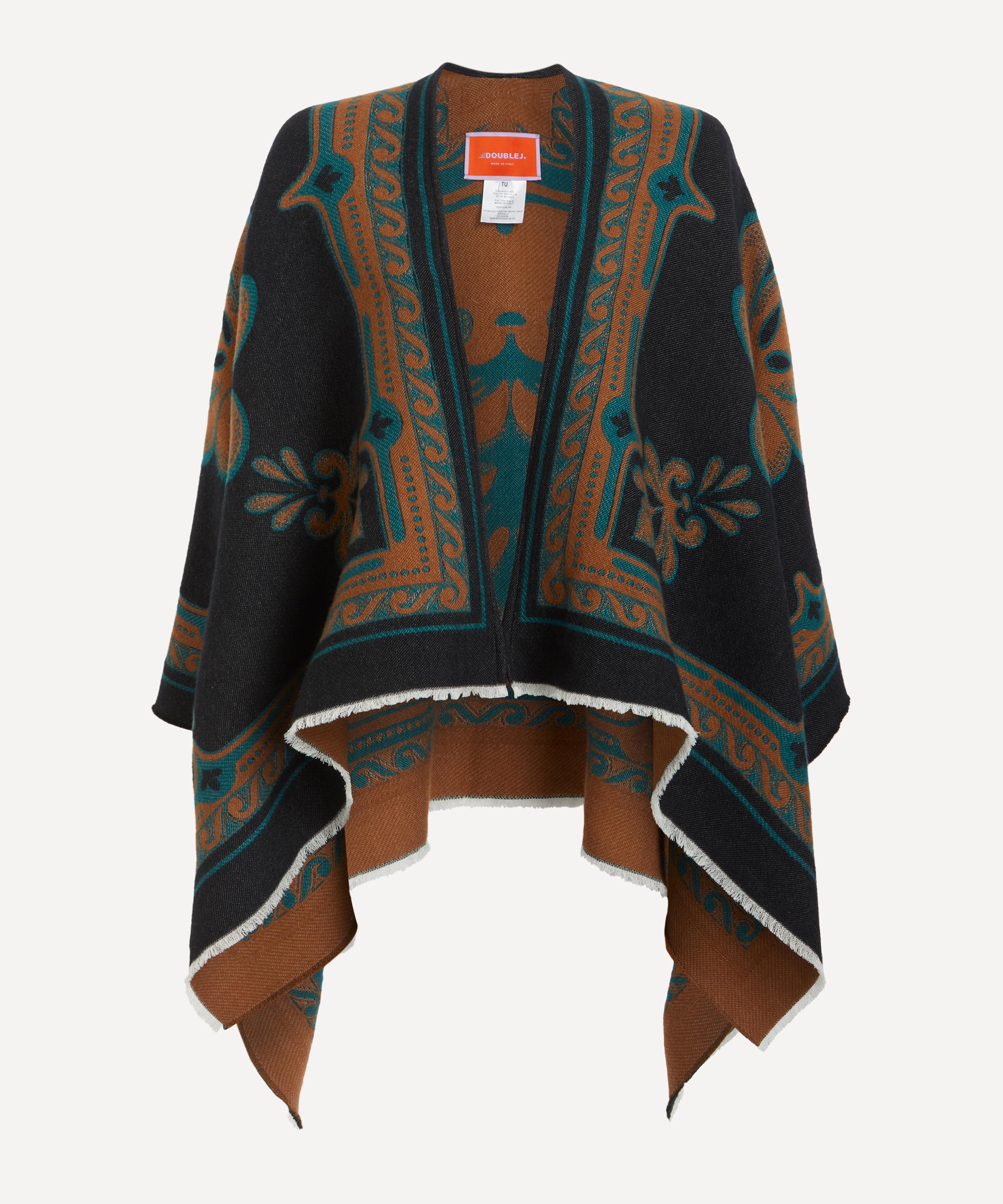 La Doublej Women's Herald Wool-silk Poncho