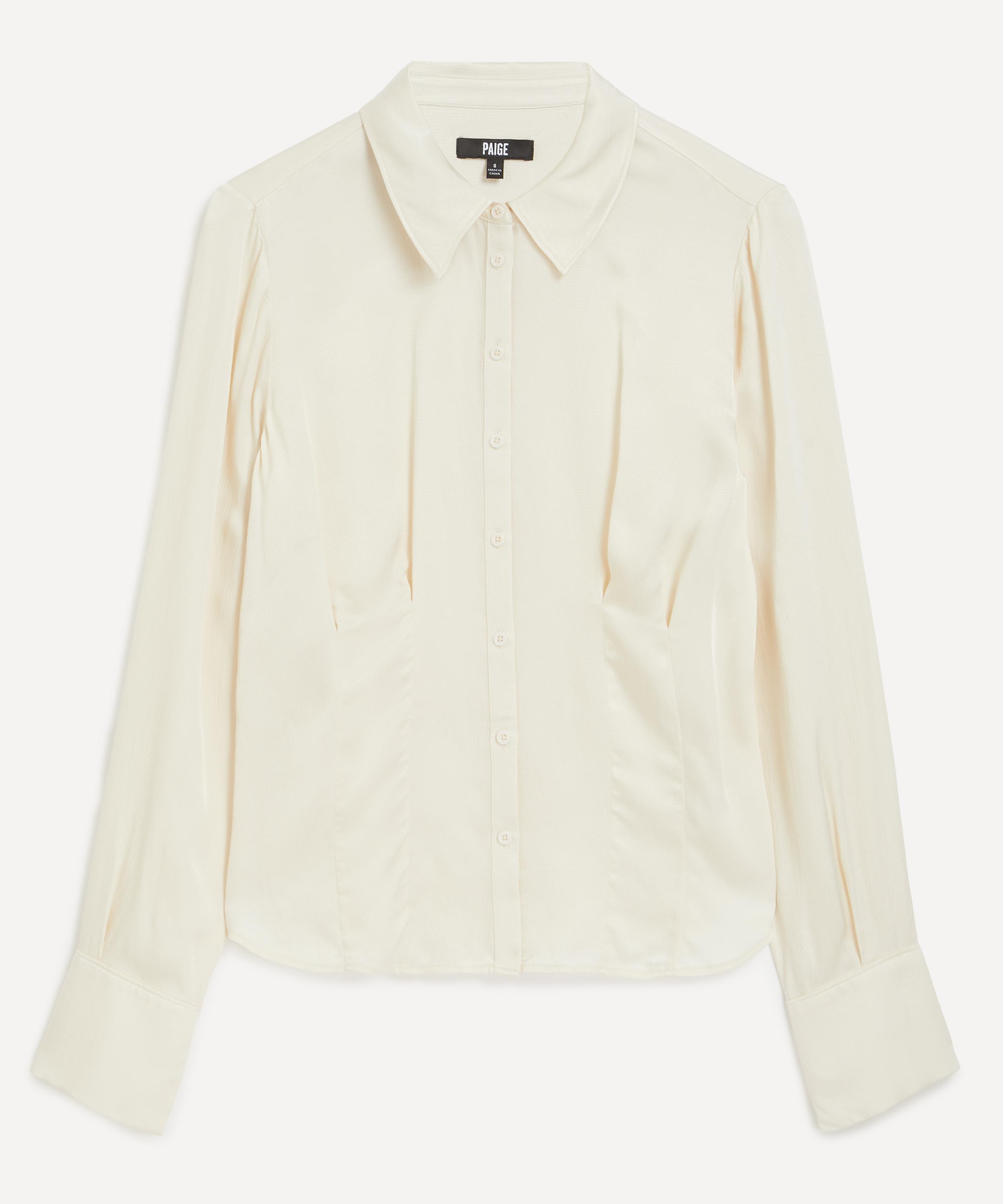 PAIGE PAIGE WOMEN'S NELLY SATIN SHIRT 