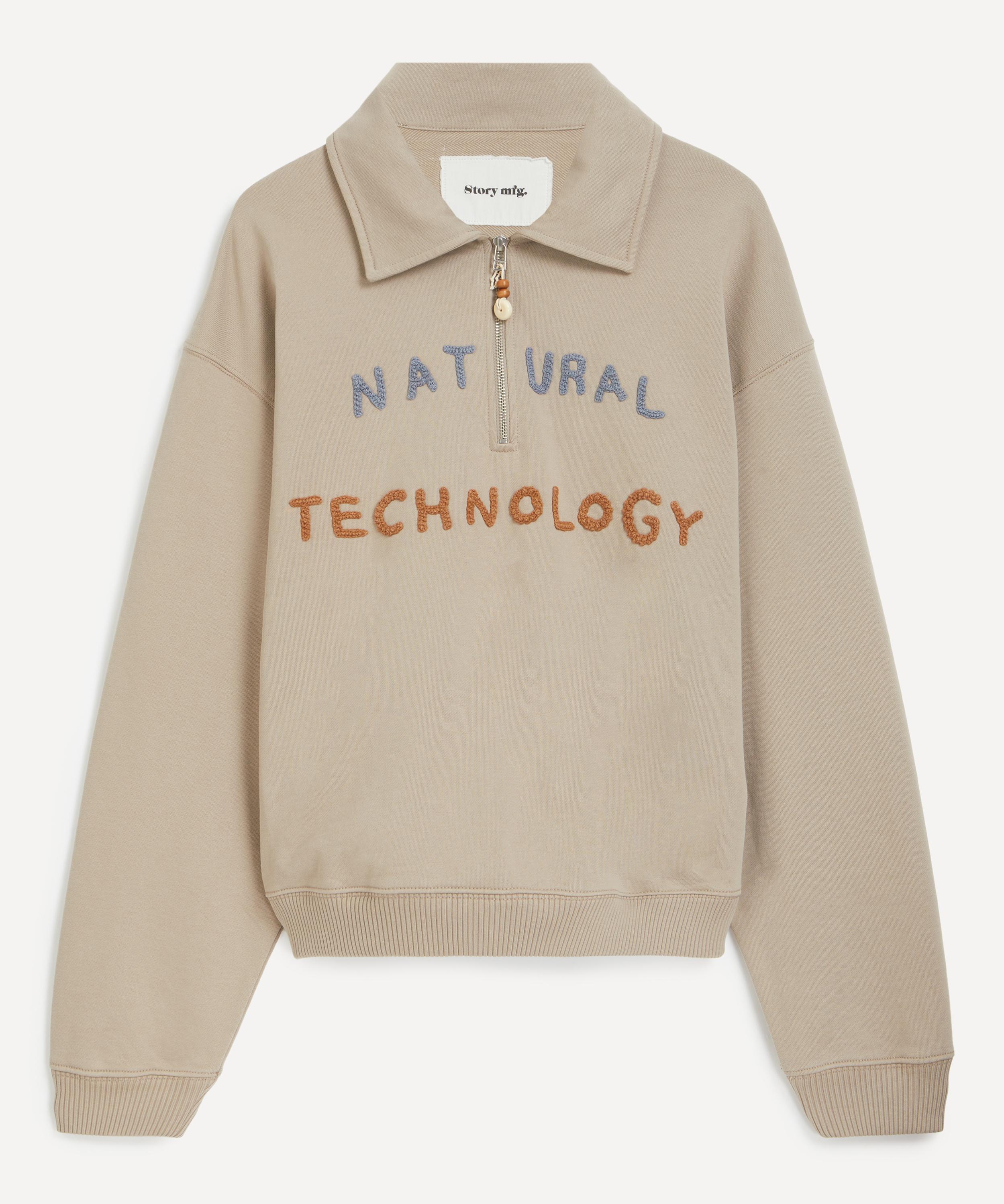 Story Mfg. Mens Geo Soft Grey Pullover In Gray