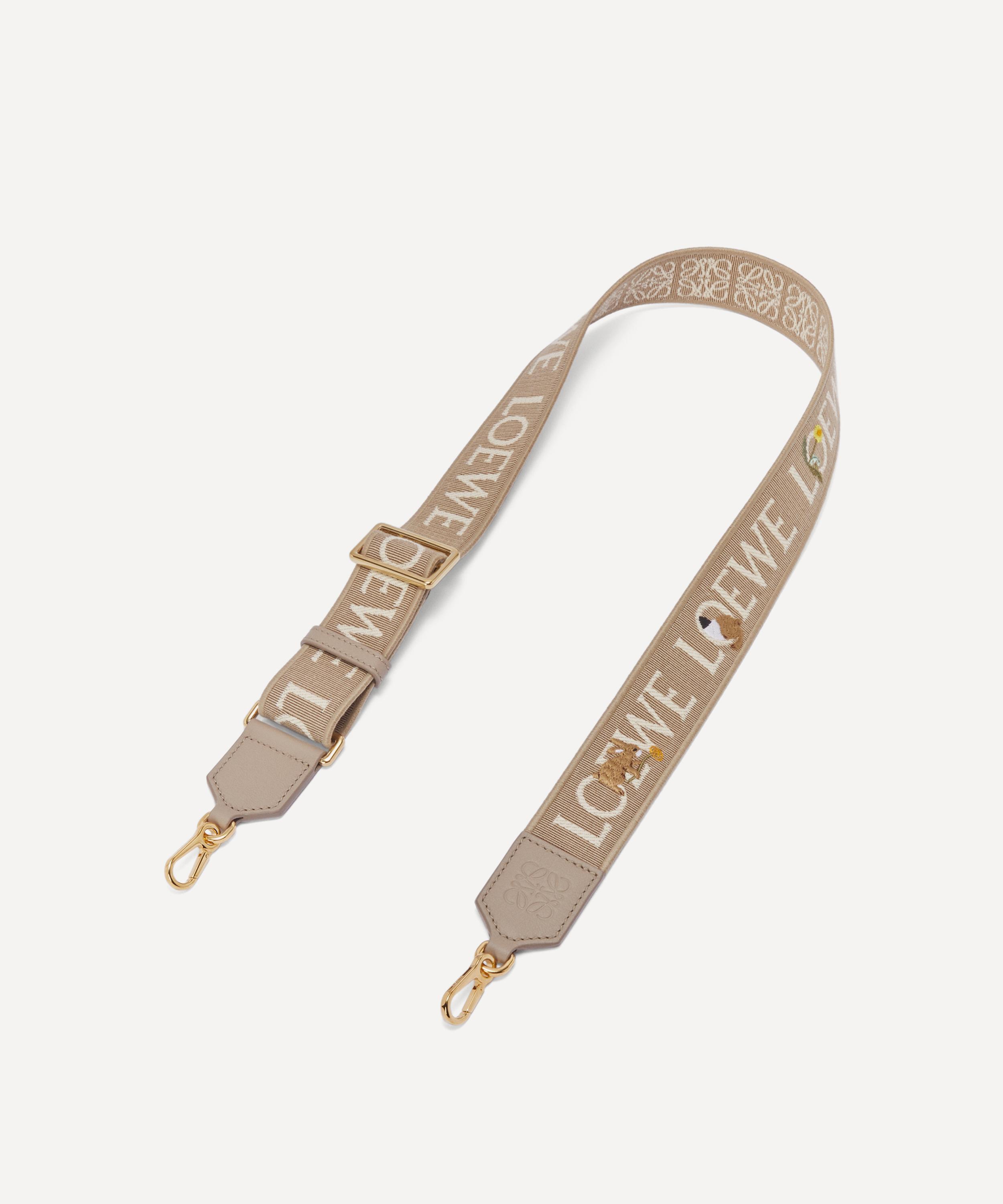 Shop Loewe Women's Bunnies Anagram-jacquard Bag Strap
