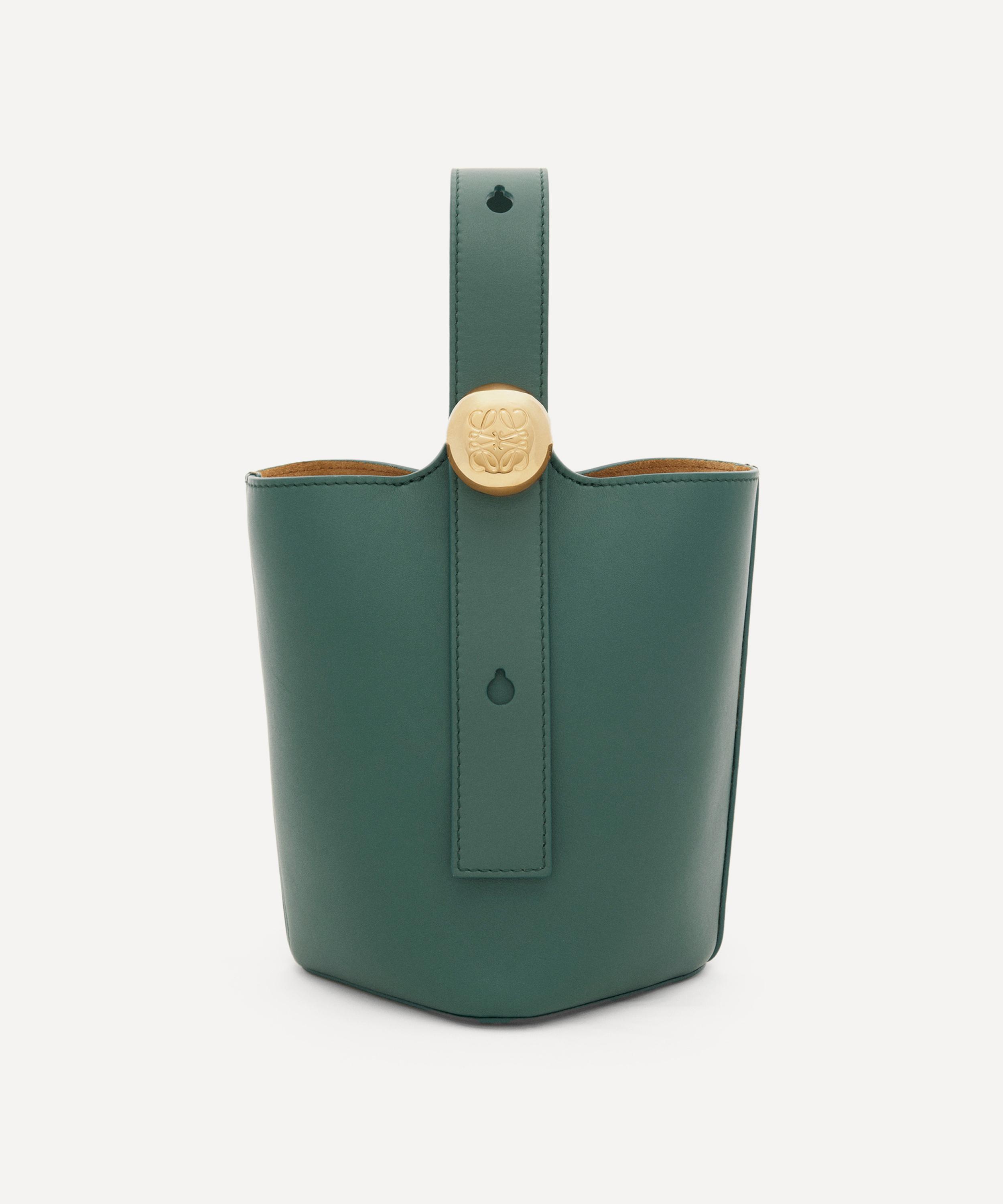 Shop Loewe Women's Mini Pebble Leather Bucket Bag