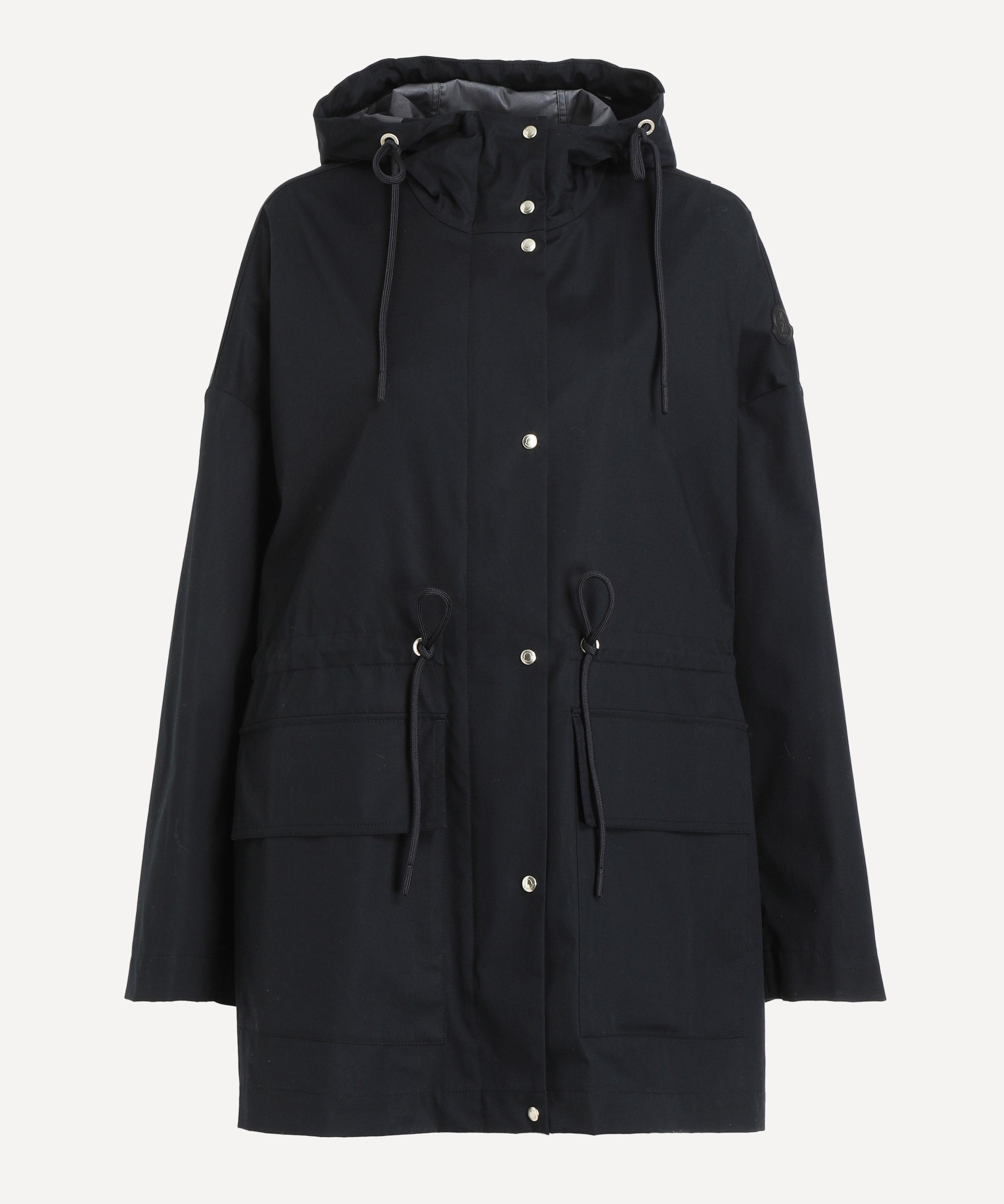 Moncler Navy Gaillon Parka Short Hood In Black
