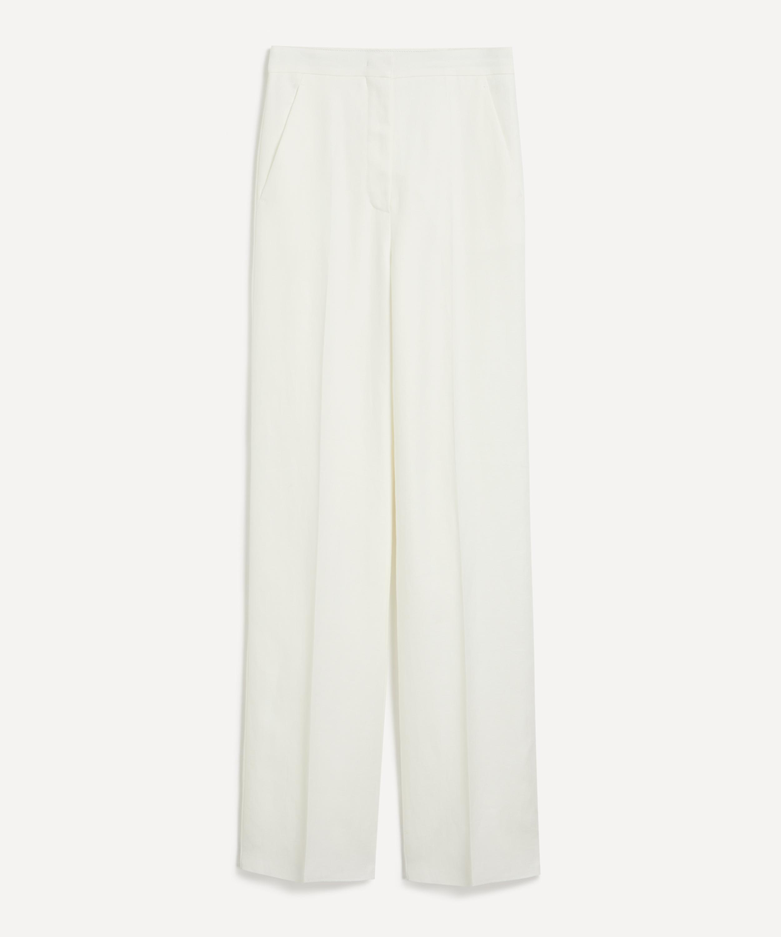Max Mara Wide Leg Pants In White