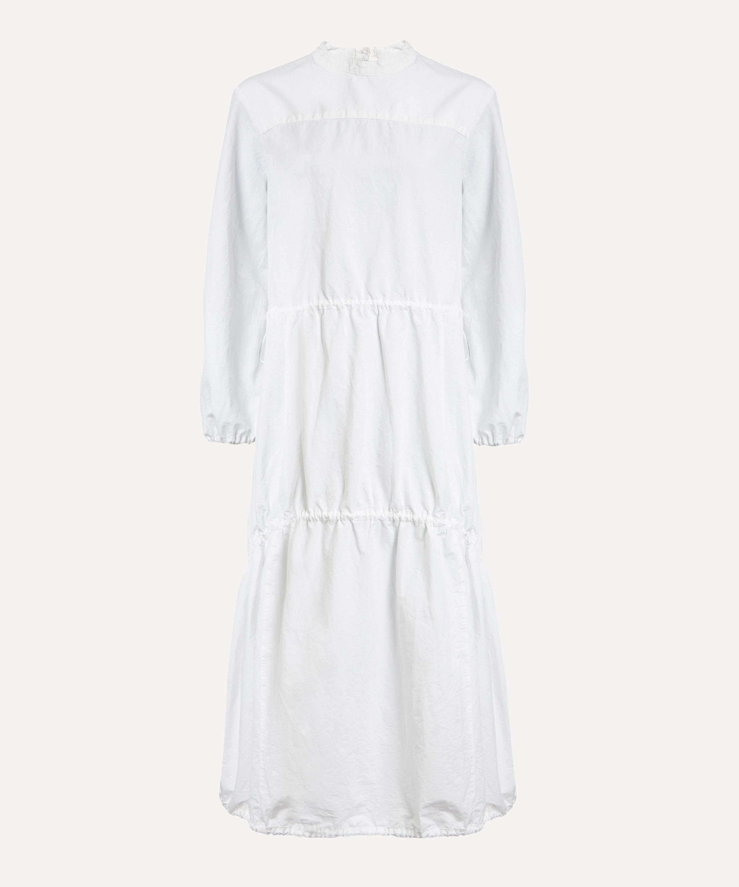 Shop Ymc You Must Create Ymc Women's Carter White Cotton-linen Maxi Dress