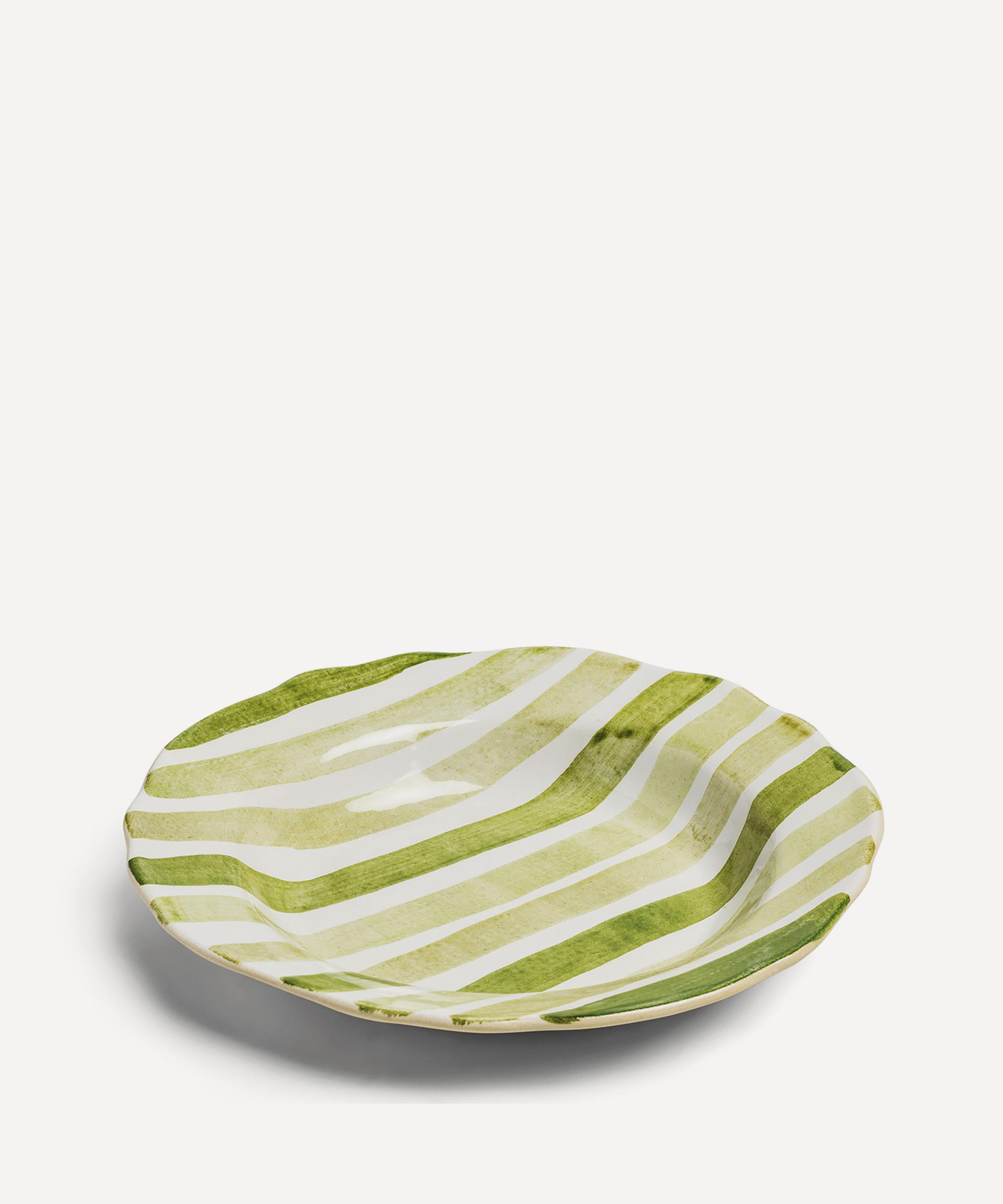 DAYLESFORD DAYLESFORD CIRCUS STRIPE LARGE GREEN BOWL 