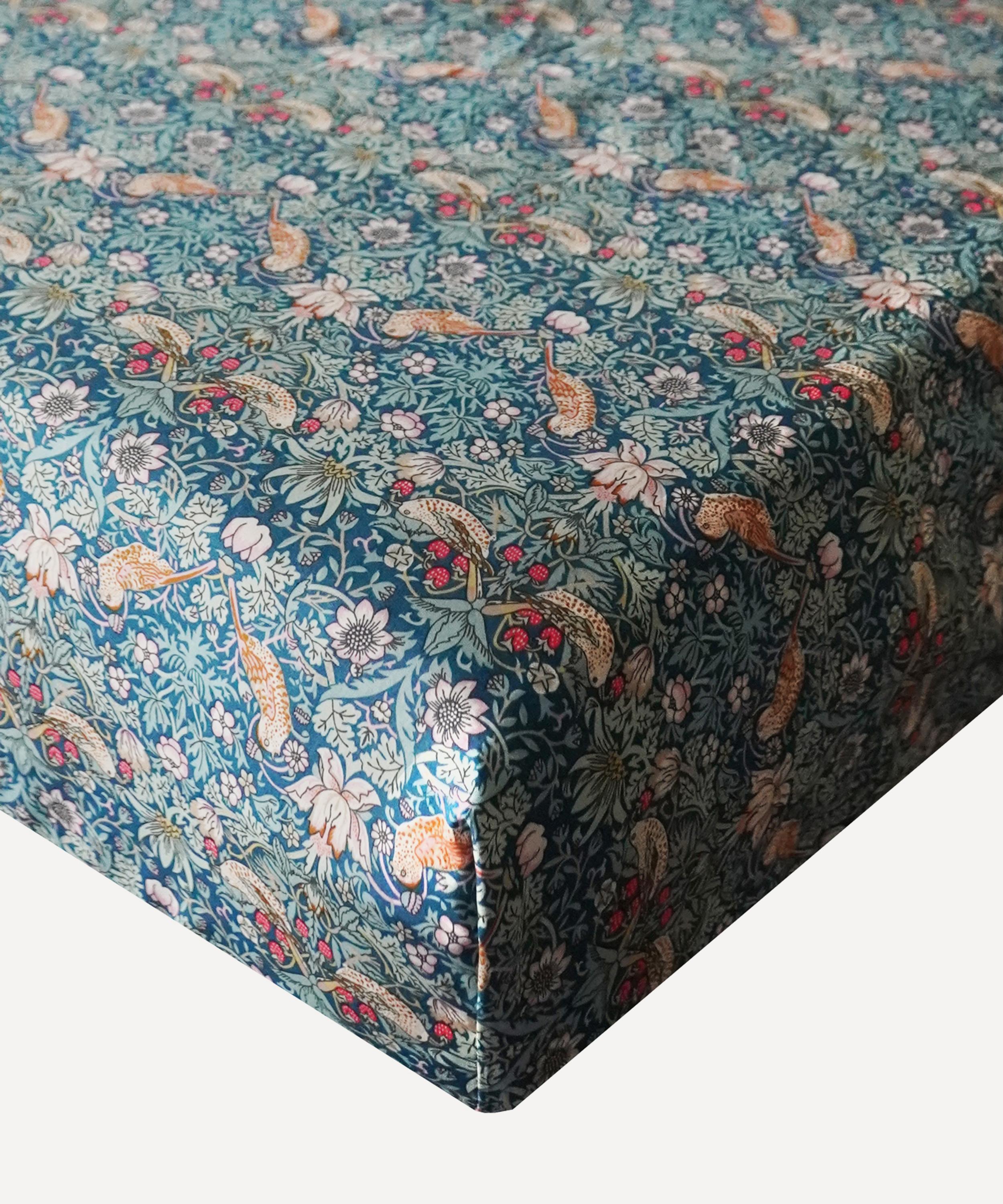 Coco & Wolf Strawberry Thief Tana Lawn Cotton Single Fitted Sheet