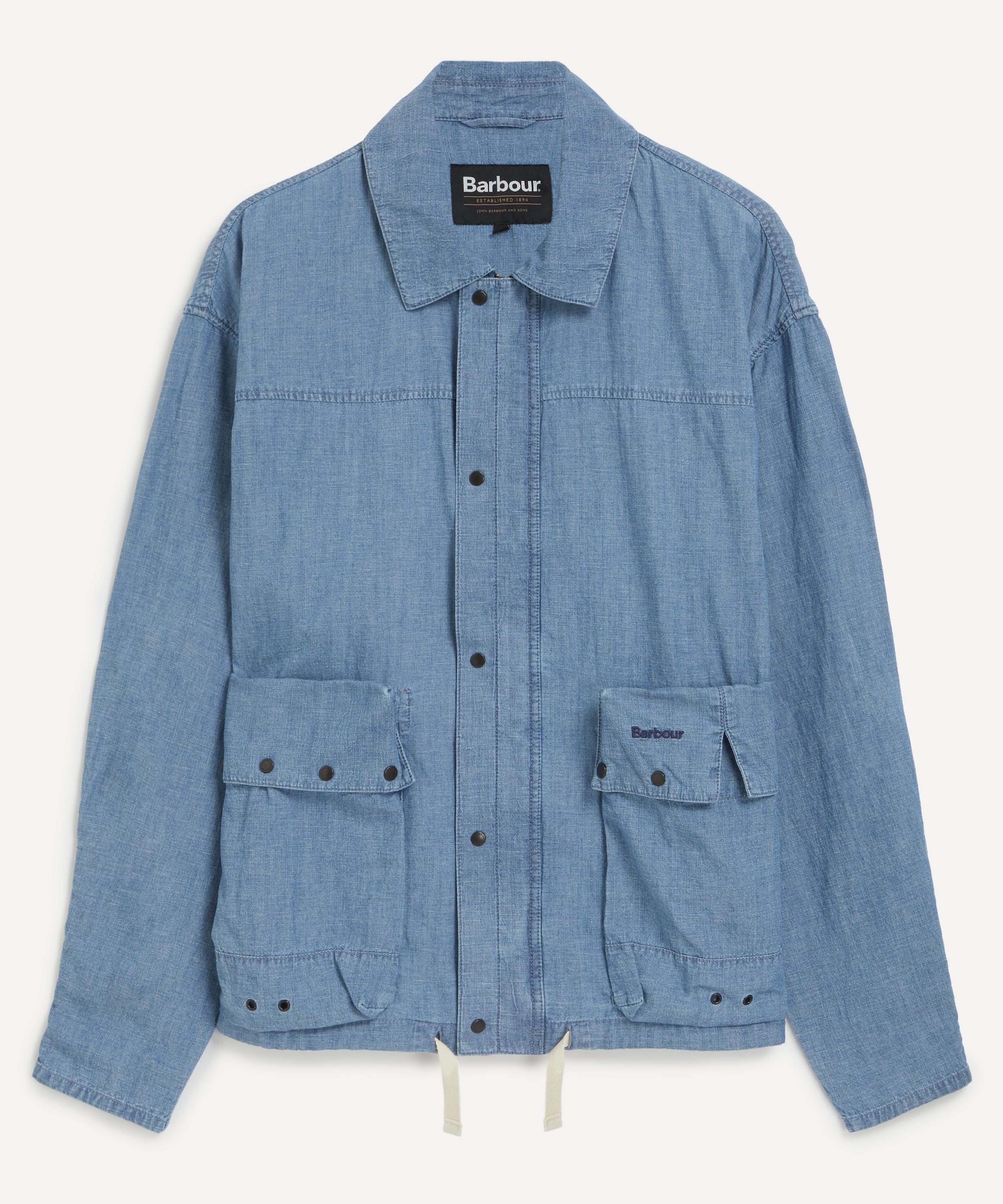 BARBOUR BARBOUR MENS DURHAM LIGHTWEIGHT DENIM JACKET 