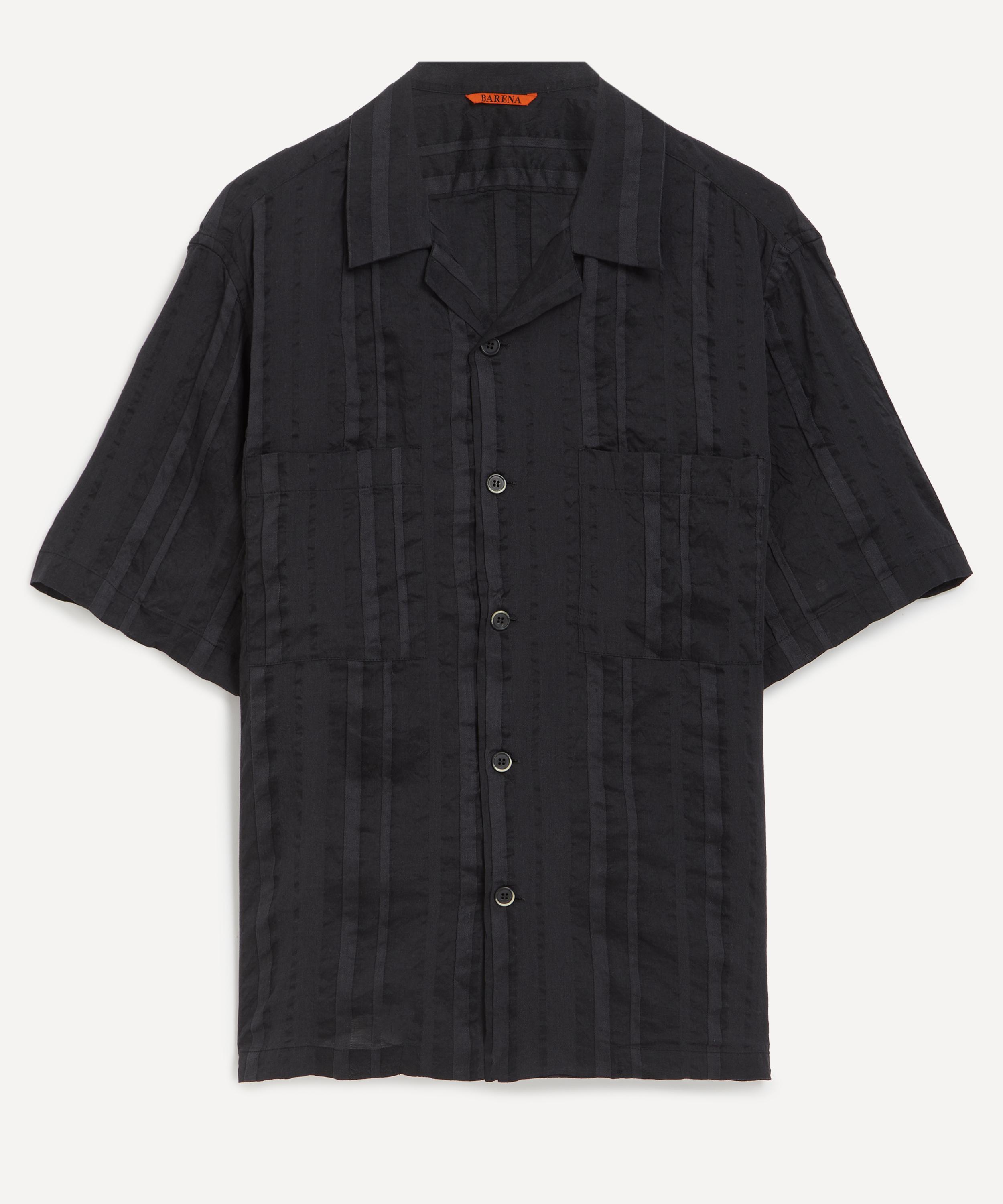 BARENA VENEZIA BARENA MENS SOLANA STRIPED LINEN-BLEND SHIRT 