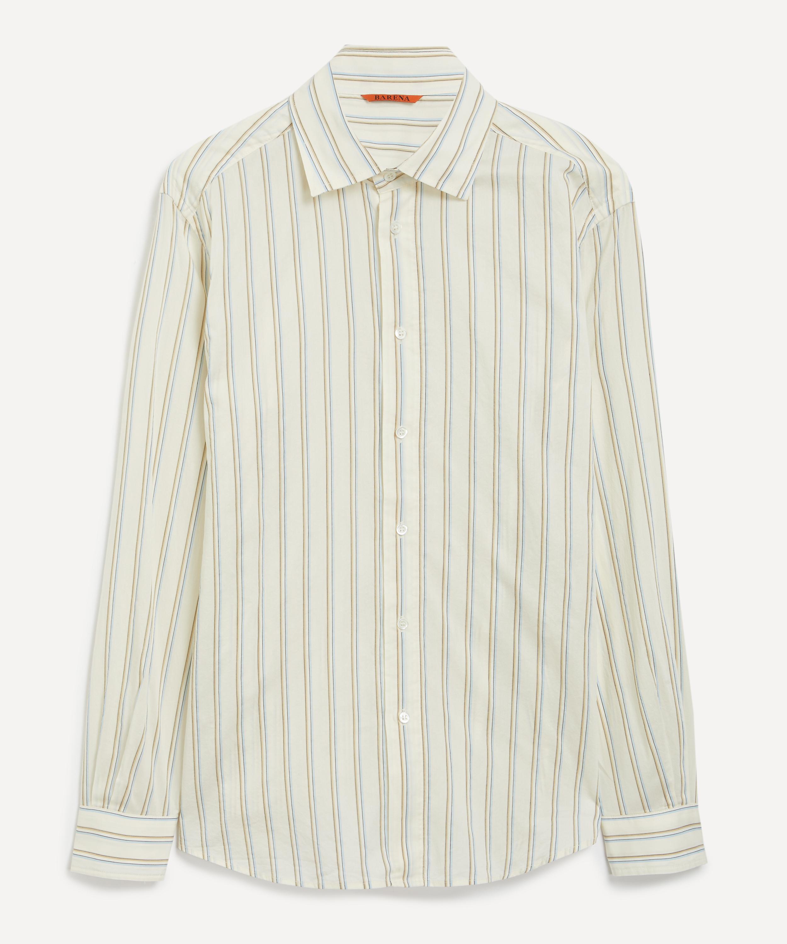 BARENA VENEZIA BARENA MENS SURIAN STRIPED COTTON-SILK SHIRT 