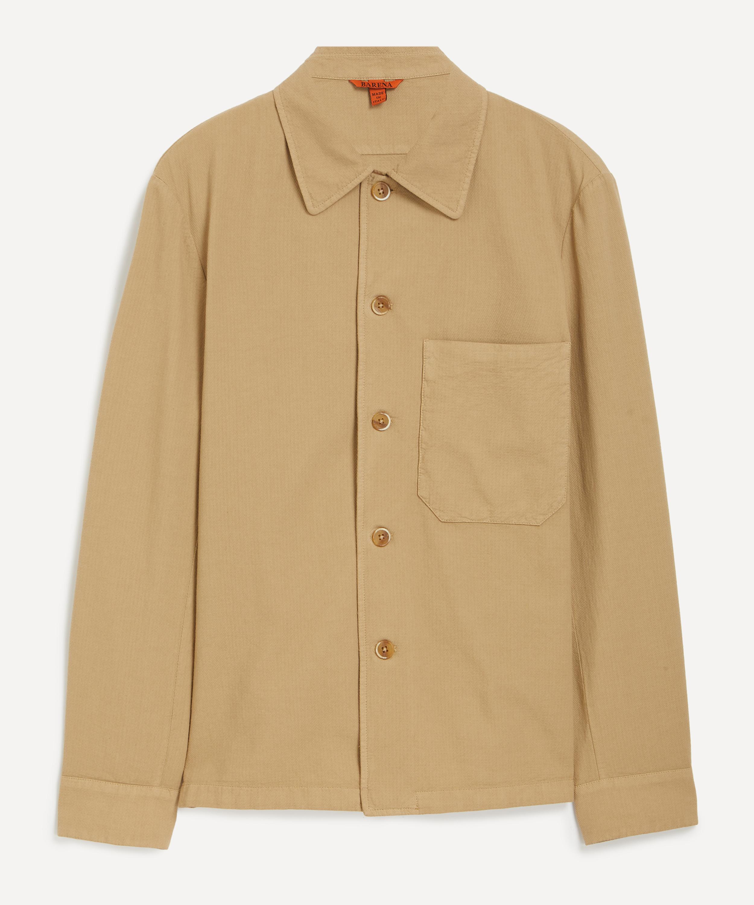 BARENA VENEZIA BARENA MENS CEDRONE ARELA COTTON TWILL OVERSHIRT 