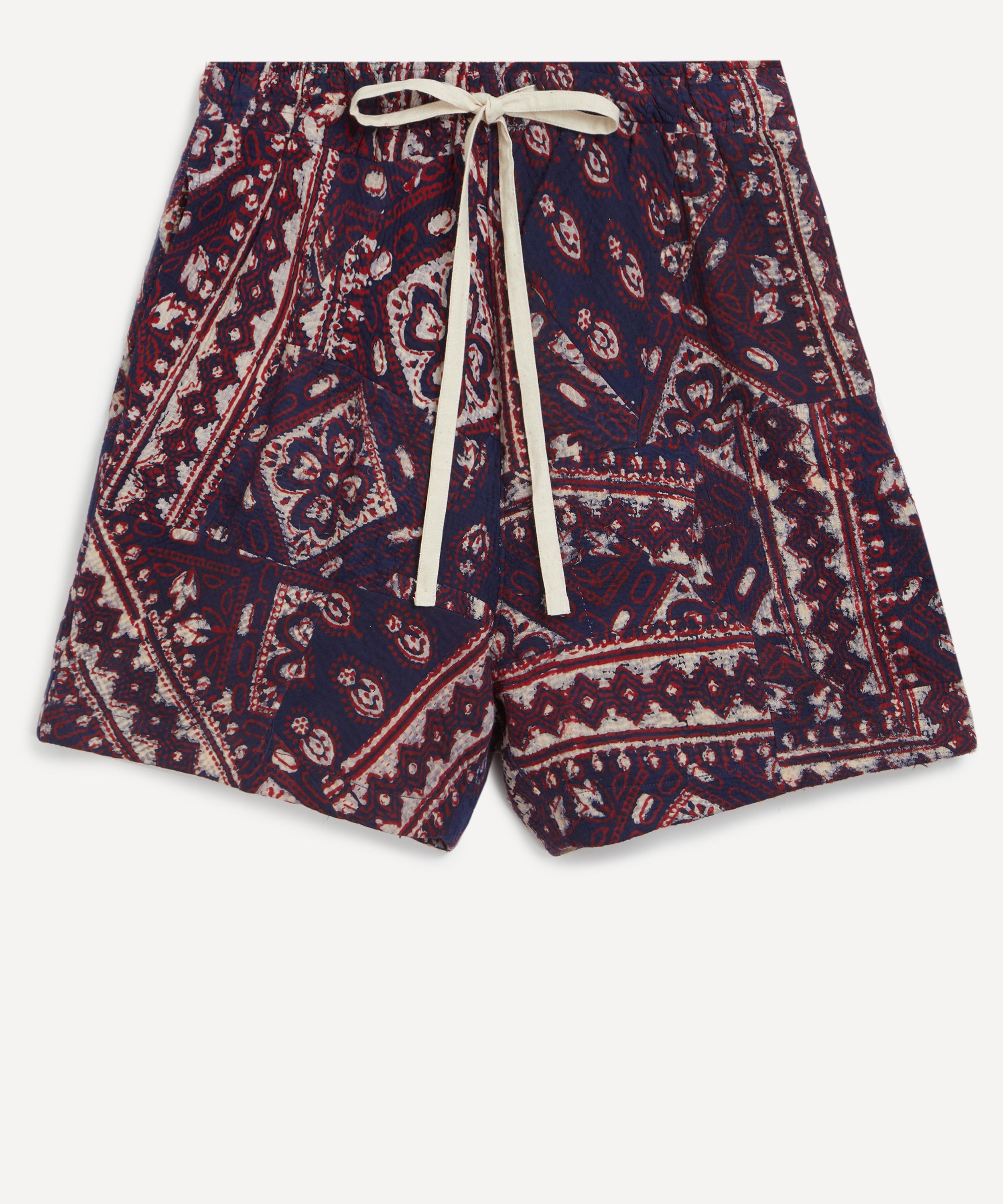 Shop Kartik Research Mens Patchwork Shorts