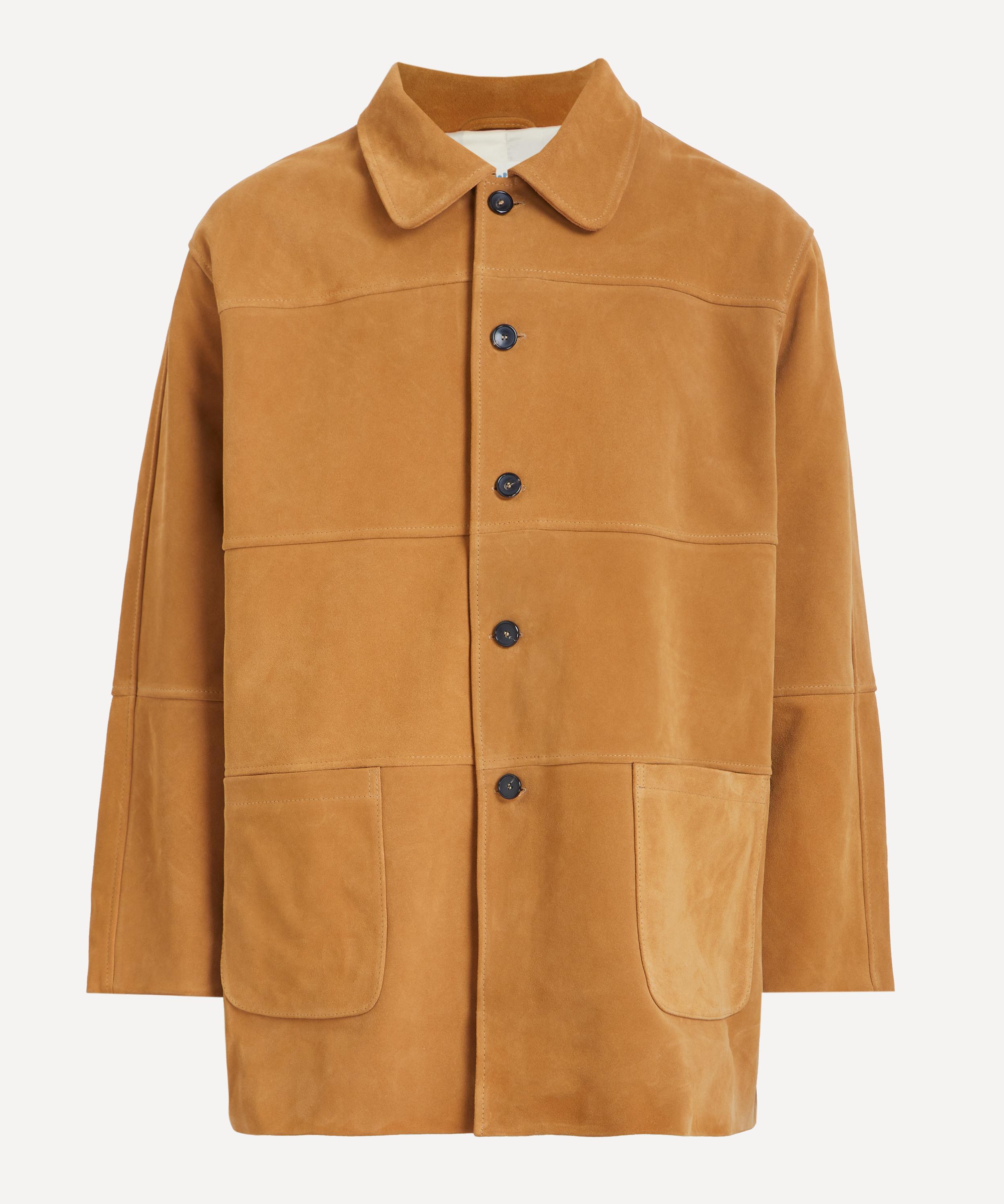Shop Cawley Mens Panelled Quinn Suede Jacket