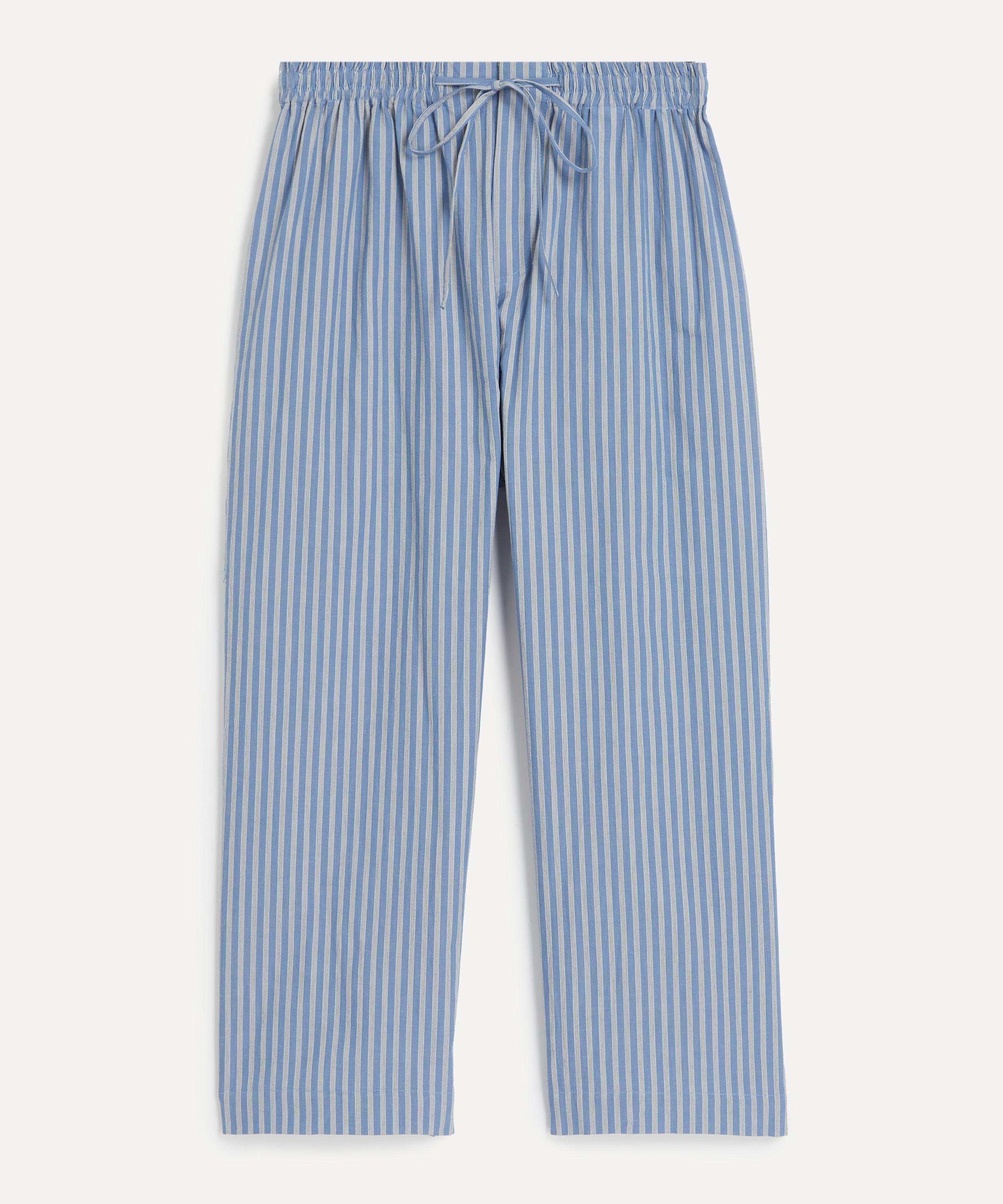 Shop Cawley Mens Japanese Striped Cotton Drawstring Luna Trousers