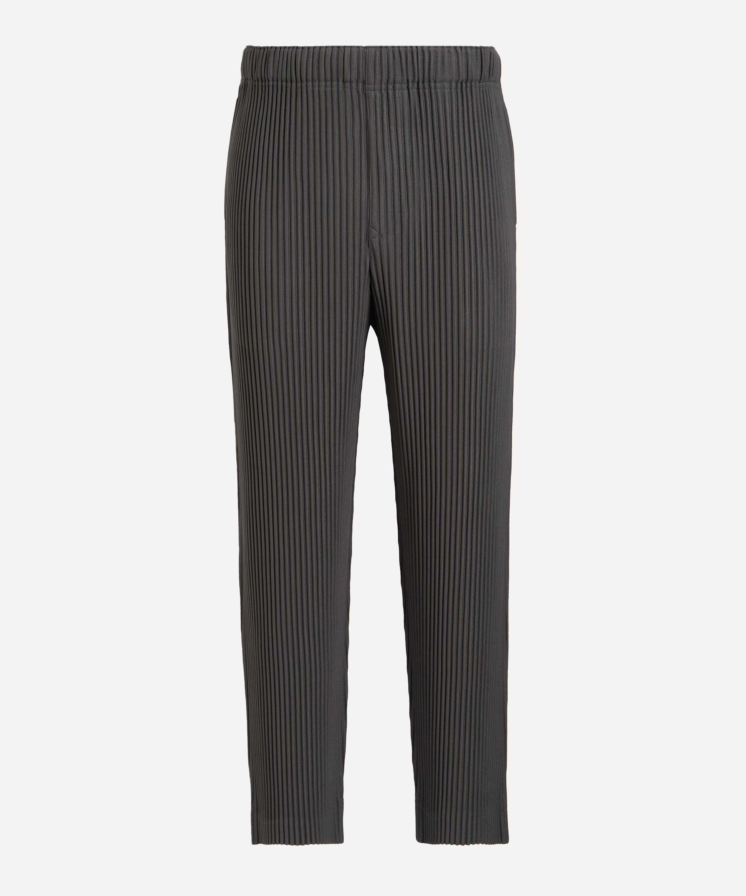 ISSEY MIYAKE HOMME PLISSE ISSEY MIYAKE MENS MC MARCH PLEATED STRAIGHT-LEG TROUSERS 