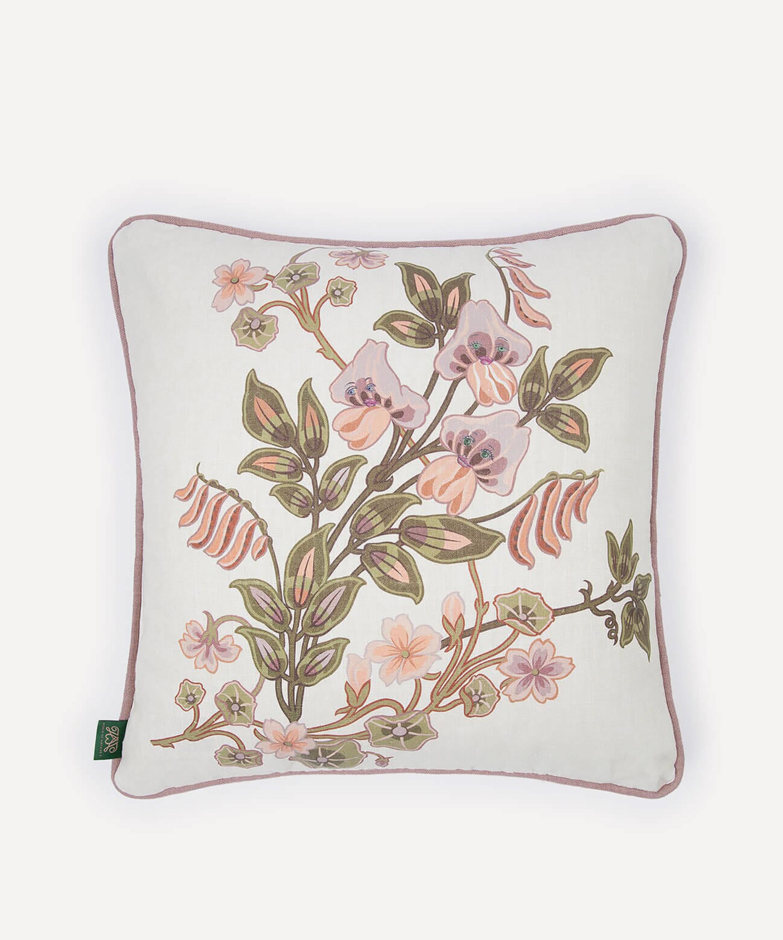 House Of Hackney The Dancing Orchids Medium Hemp Cushion