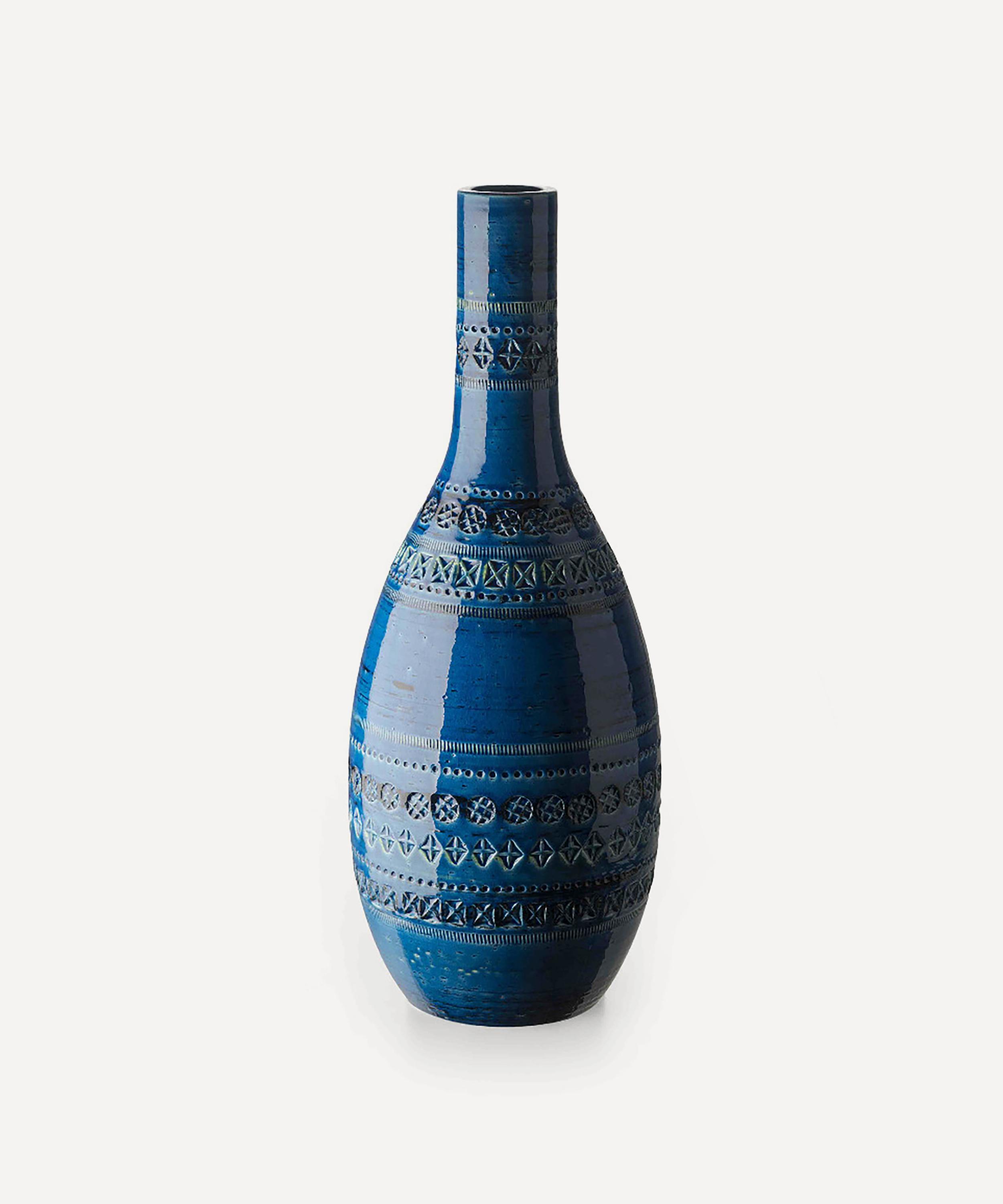 Bitossi Rimini Blu Ceramic Bottiglia Vase